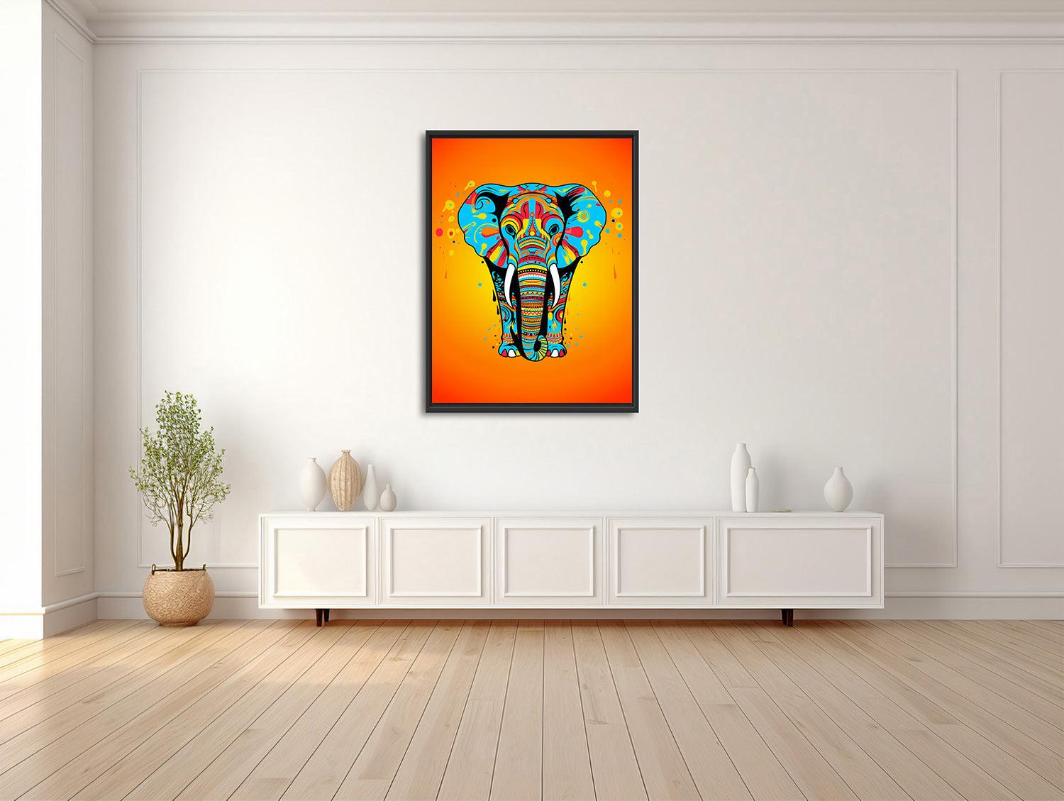 Elefant im Farbrausch