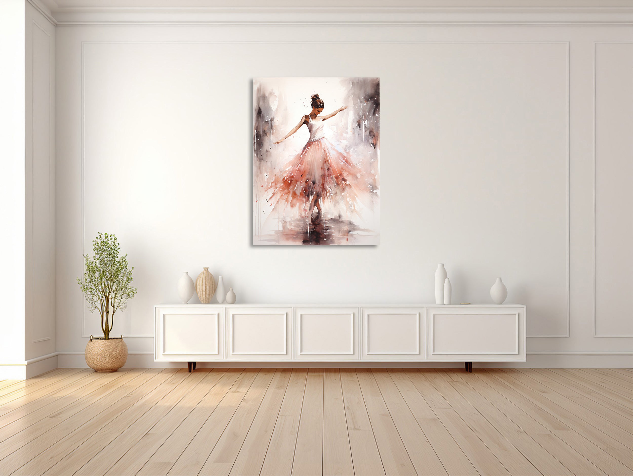 Aquarelltanz Ballerina