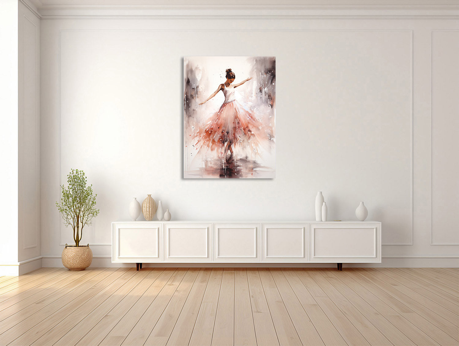 Aquarelltanz Ballerina