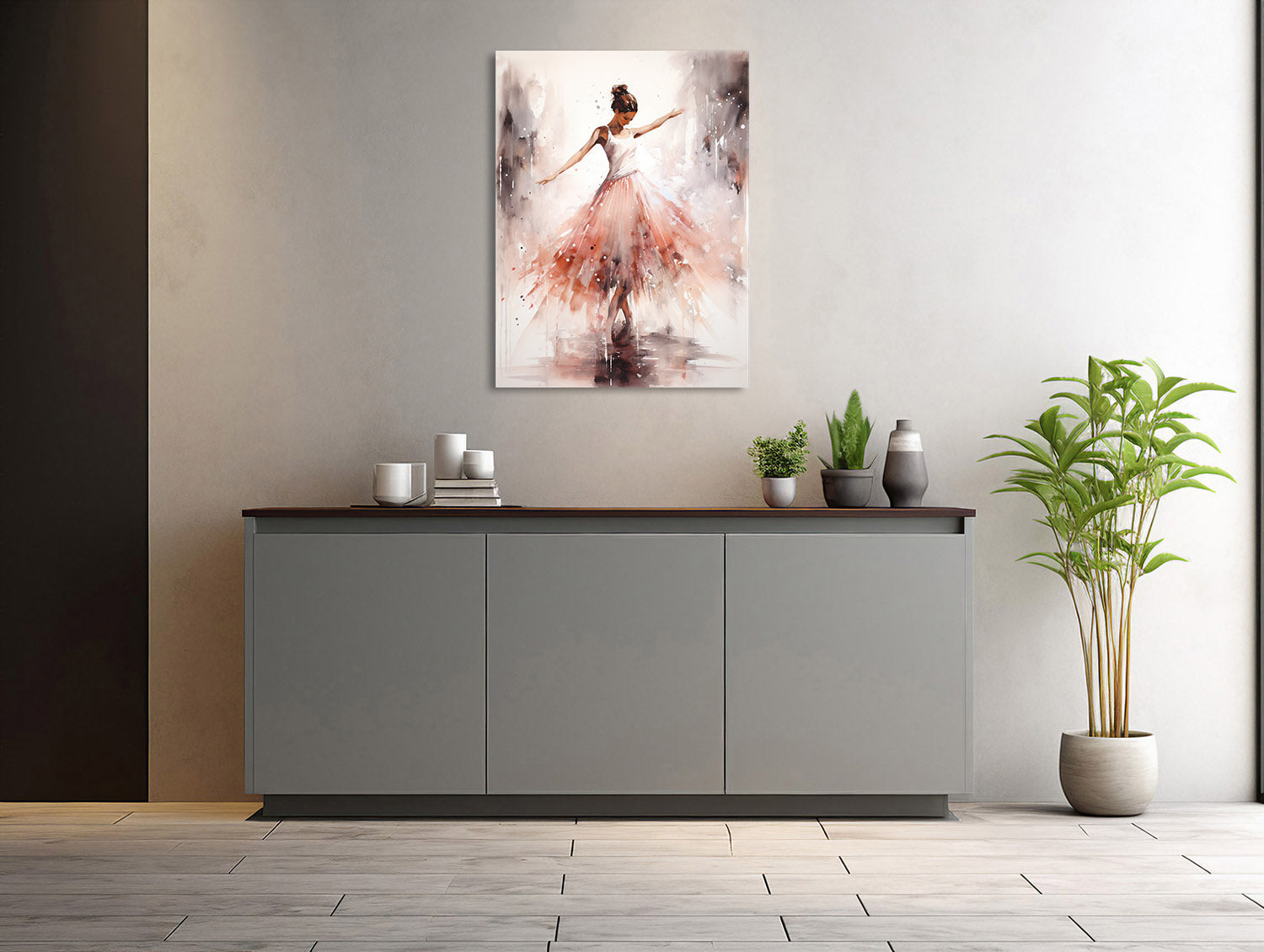 Aquarelltanz Ballerina