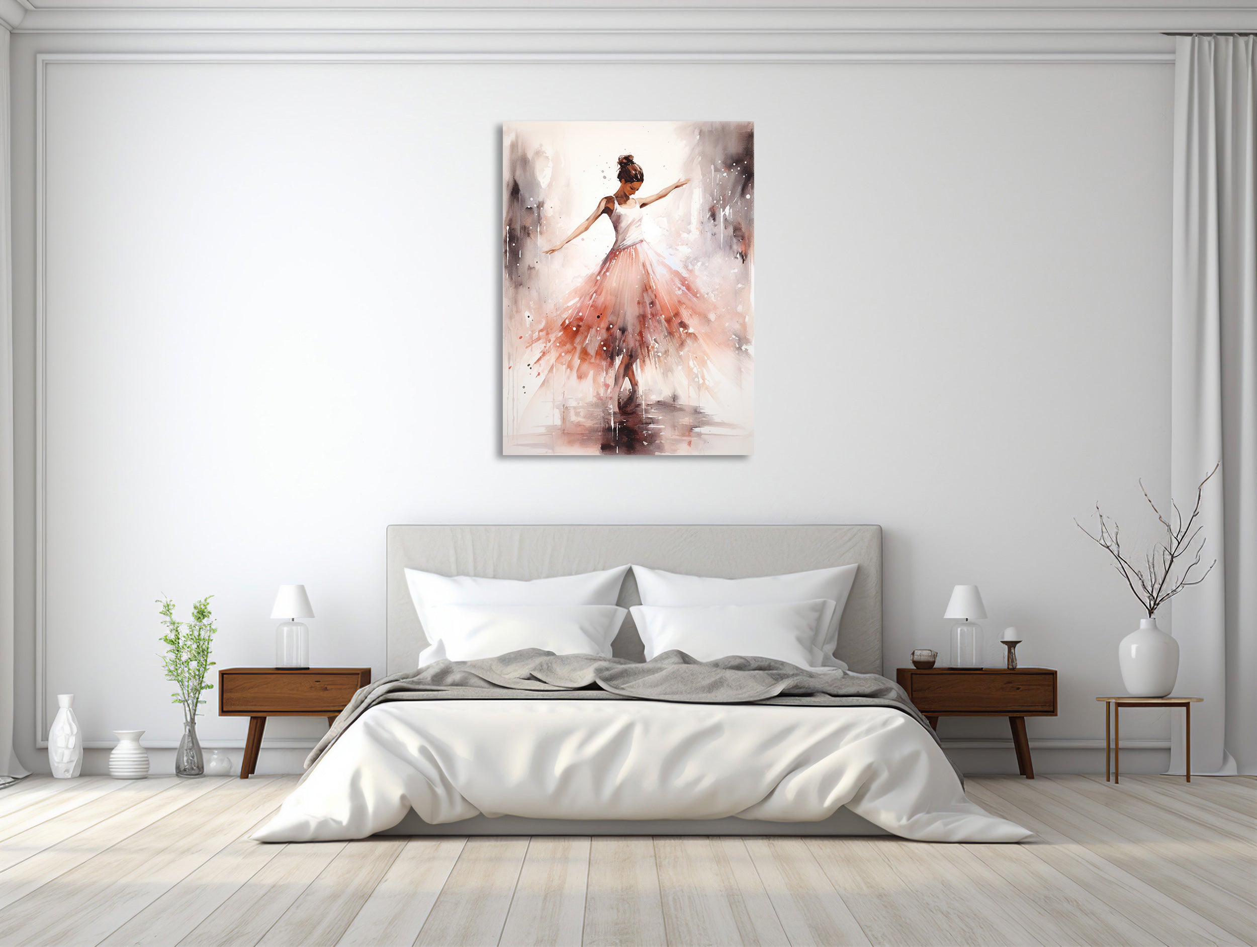 Aquarelltanz Ballerina