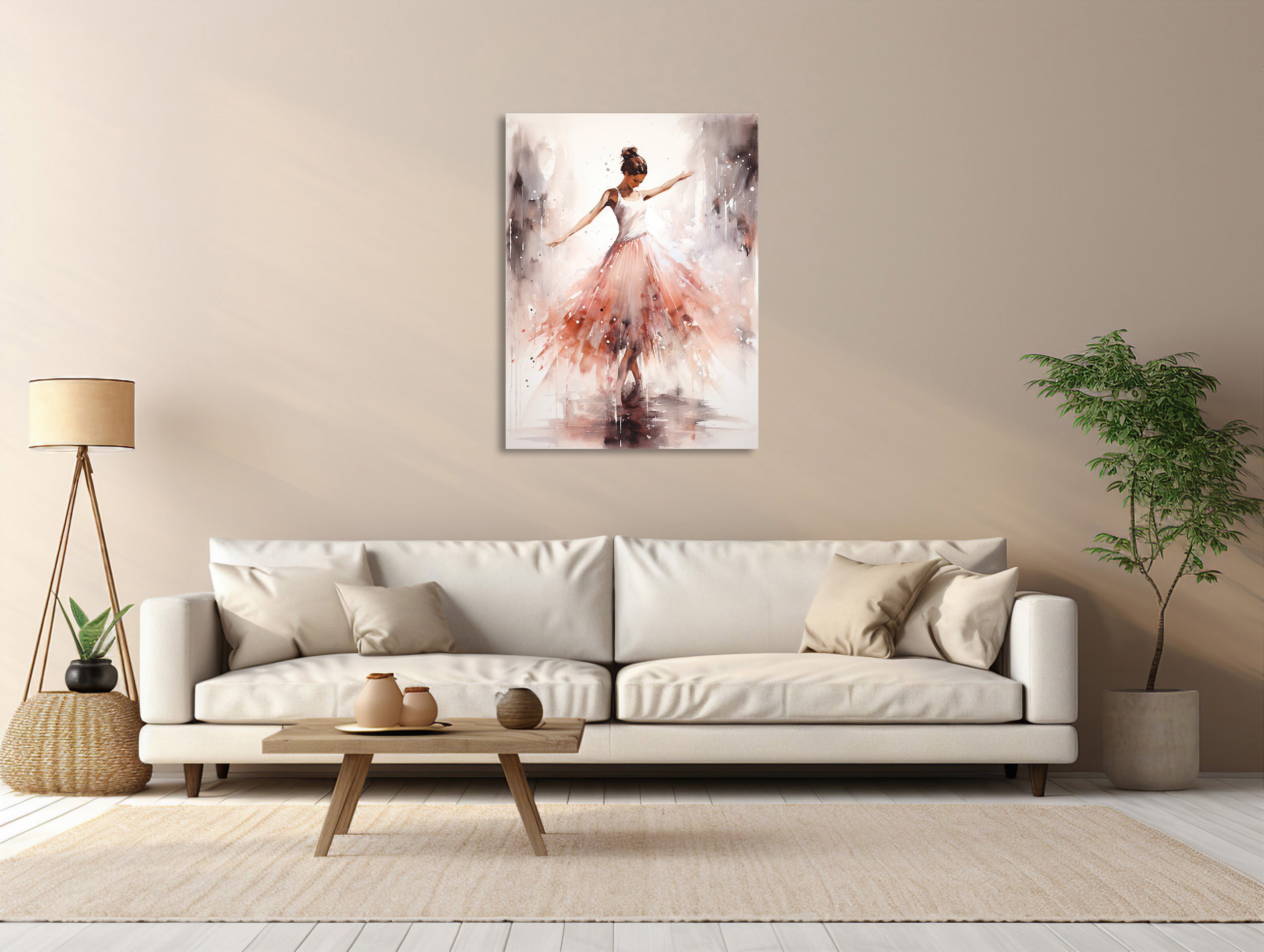 Aquarelltanz Ballerina