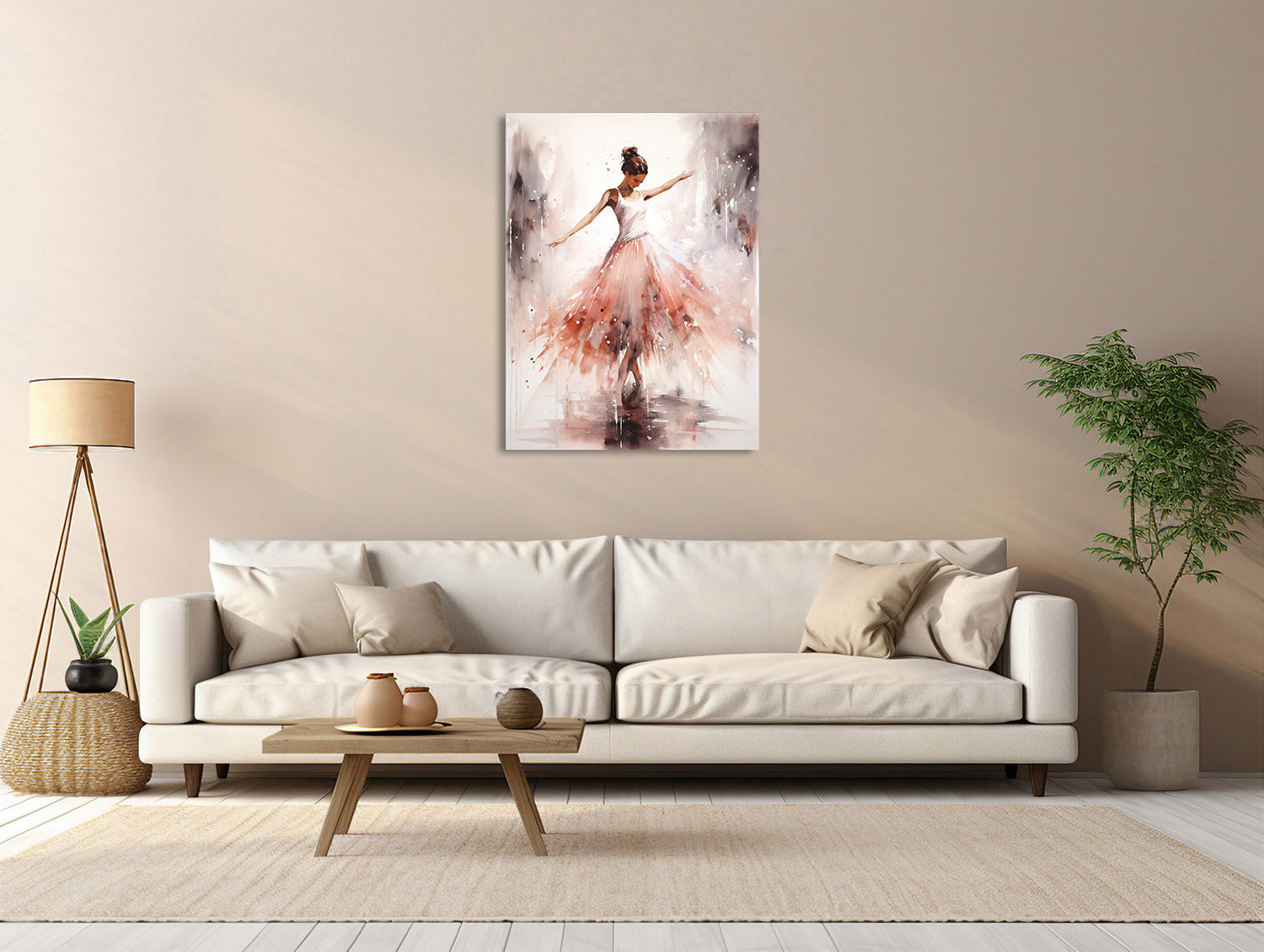 Aquarelltanz Ballerina