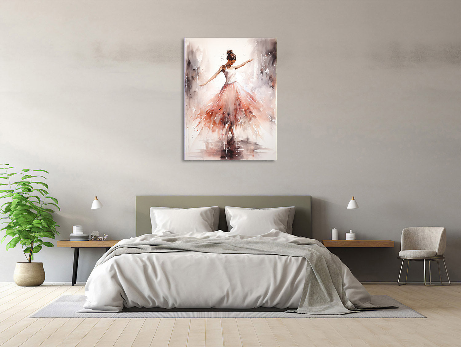 Aquarelltanz Ballerina