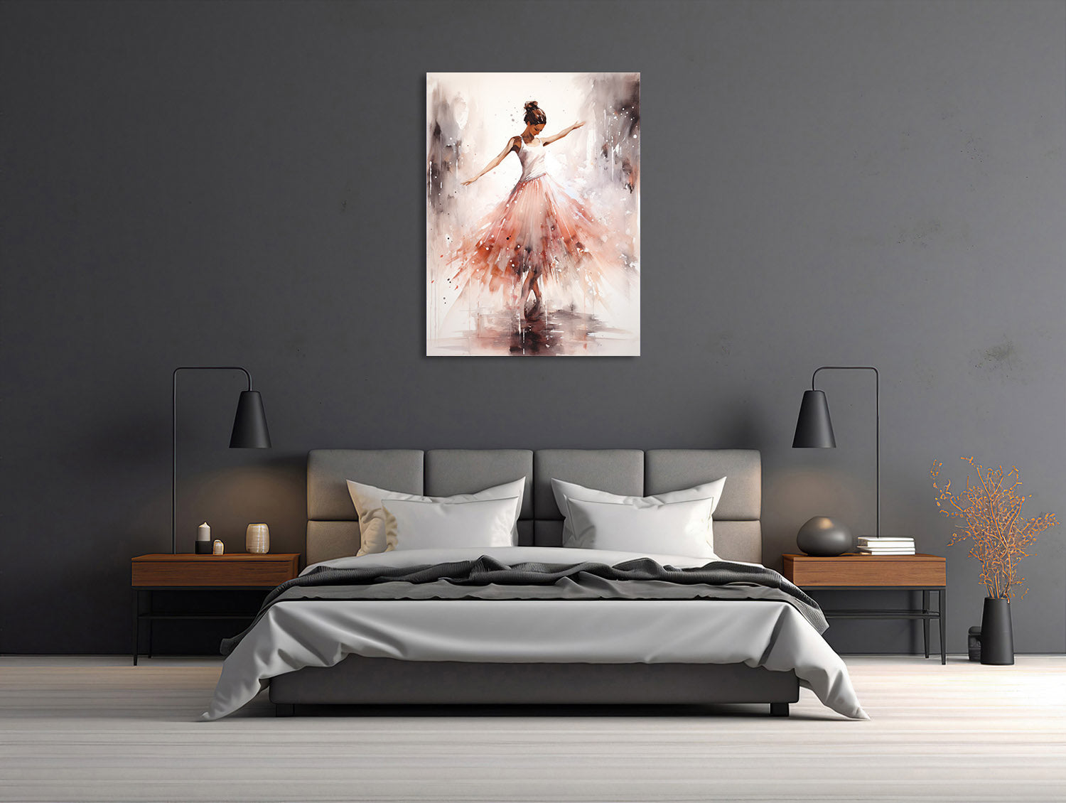Aquarelltanz Ballerina