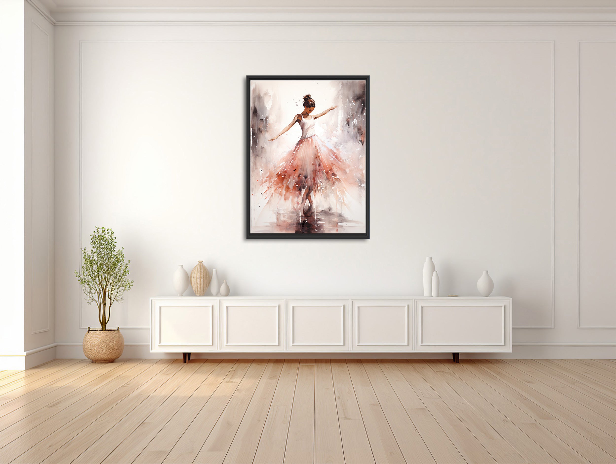 Aquarelltanz Ballerina
