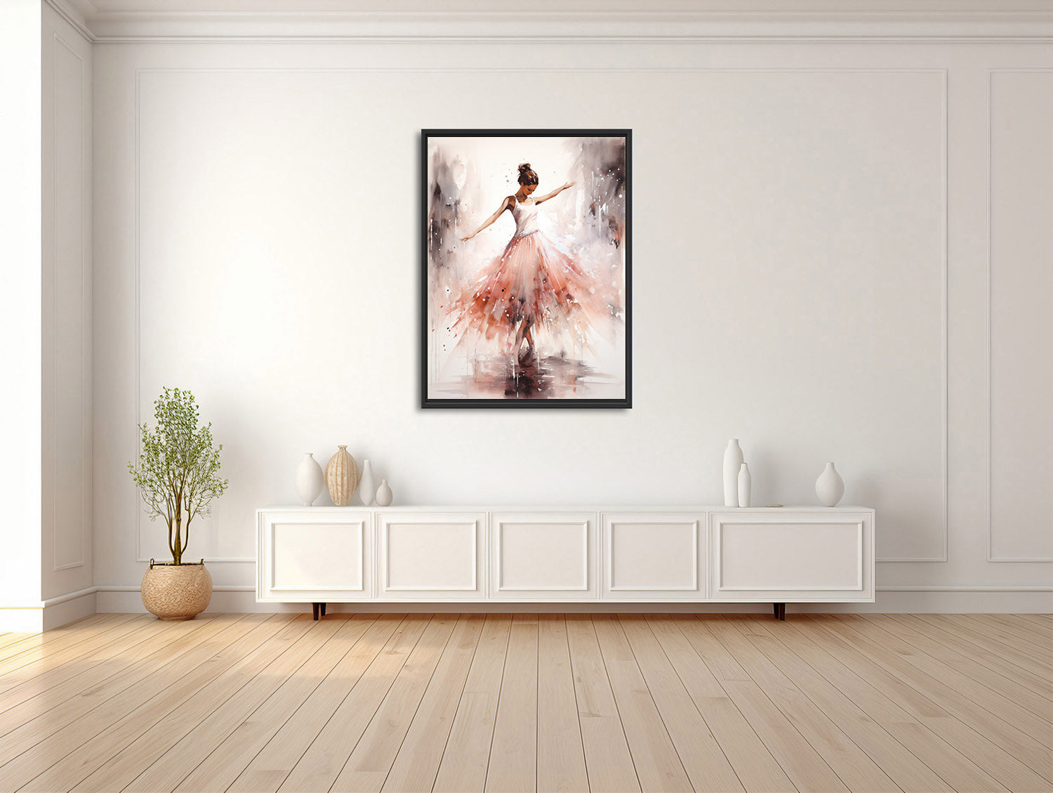 Aquarelltanz Ballerina