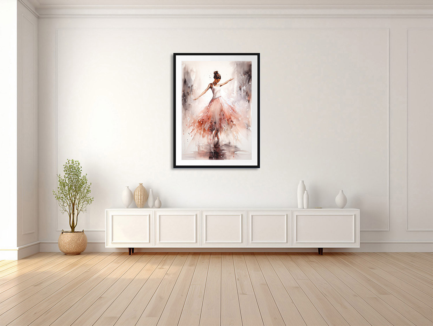 Aquarelltanz Ballerina