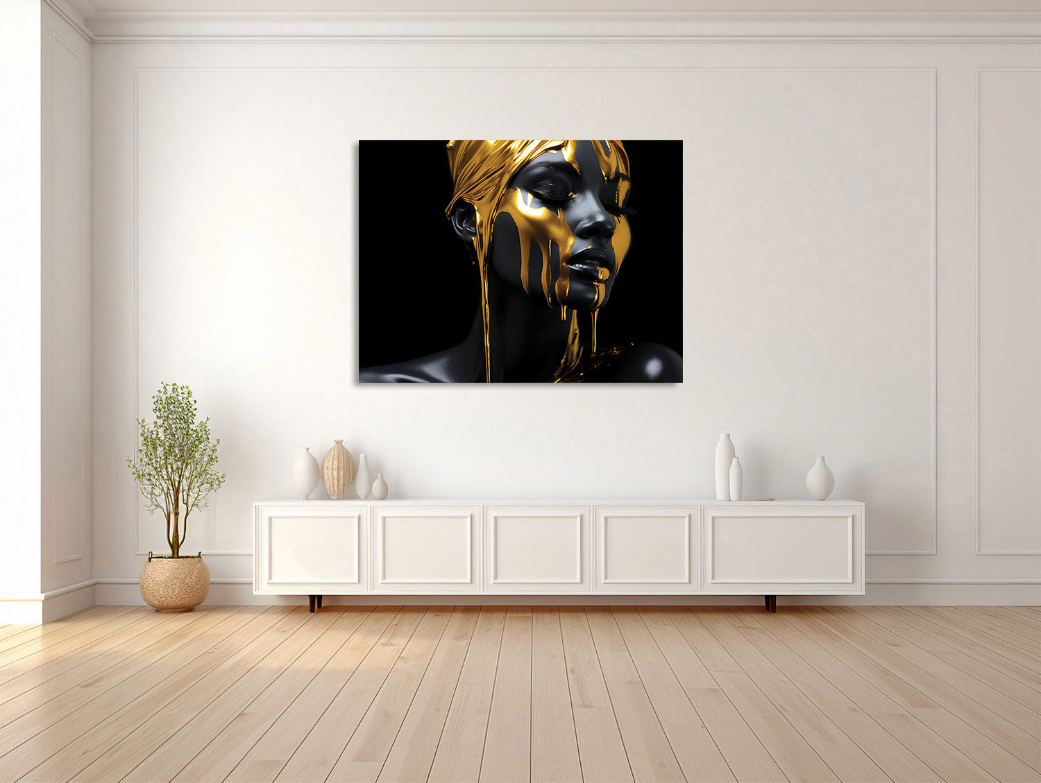 Goldenes Portrait