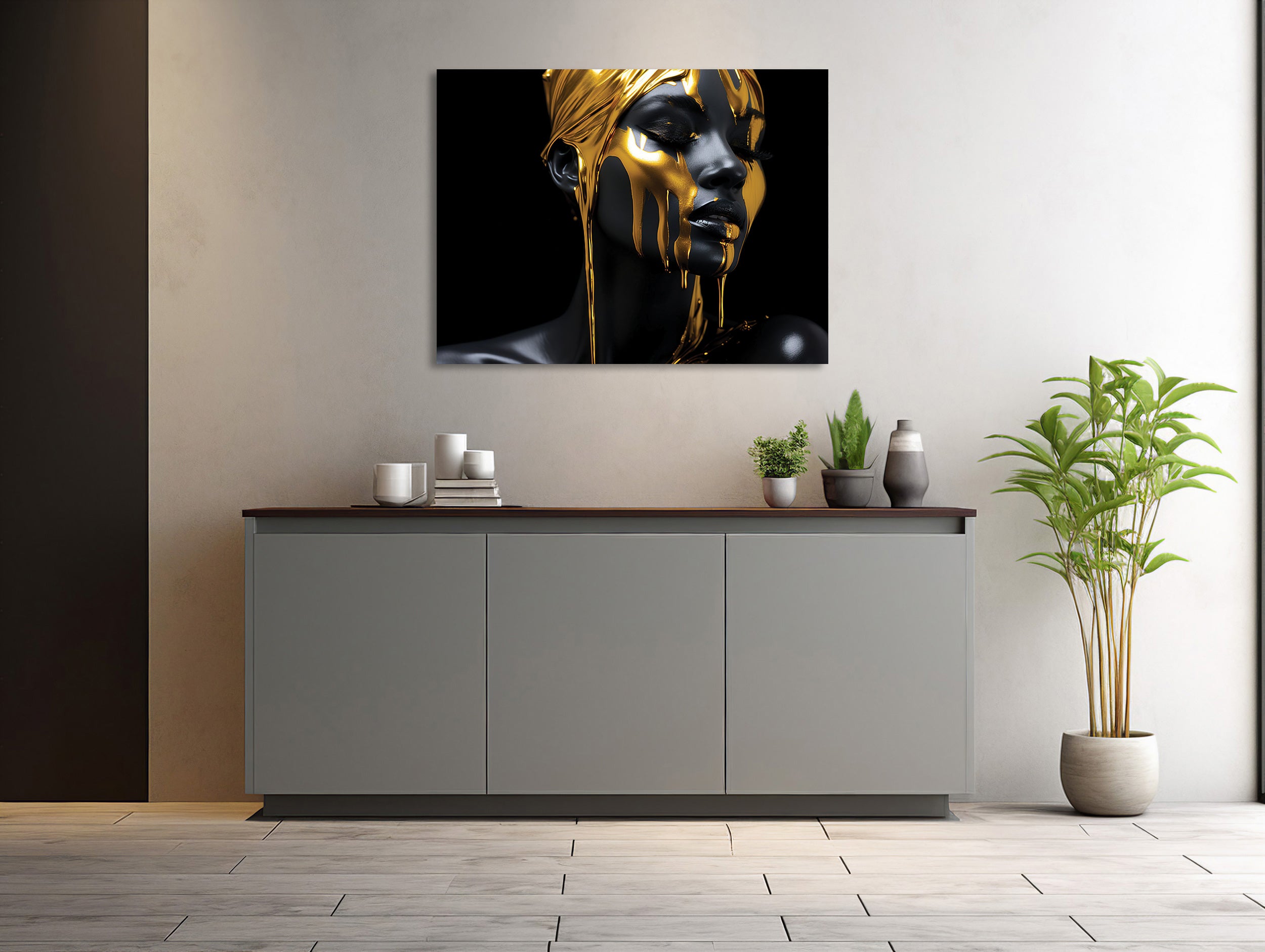 Goldenes Portrait