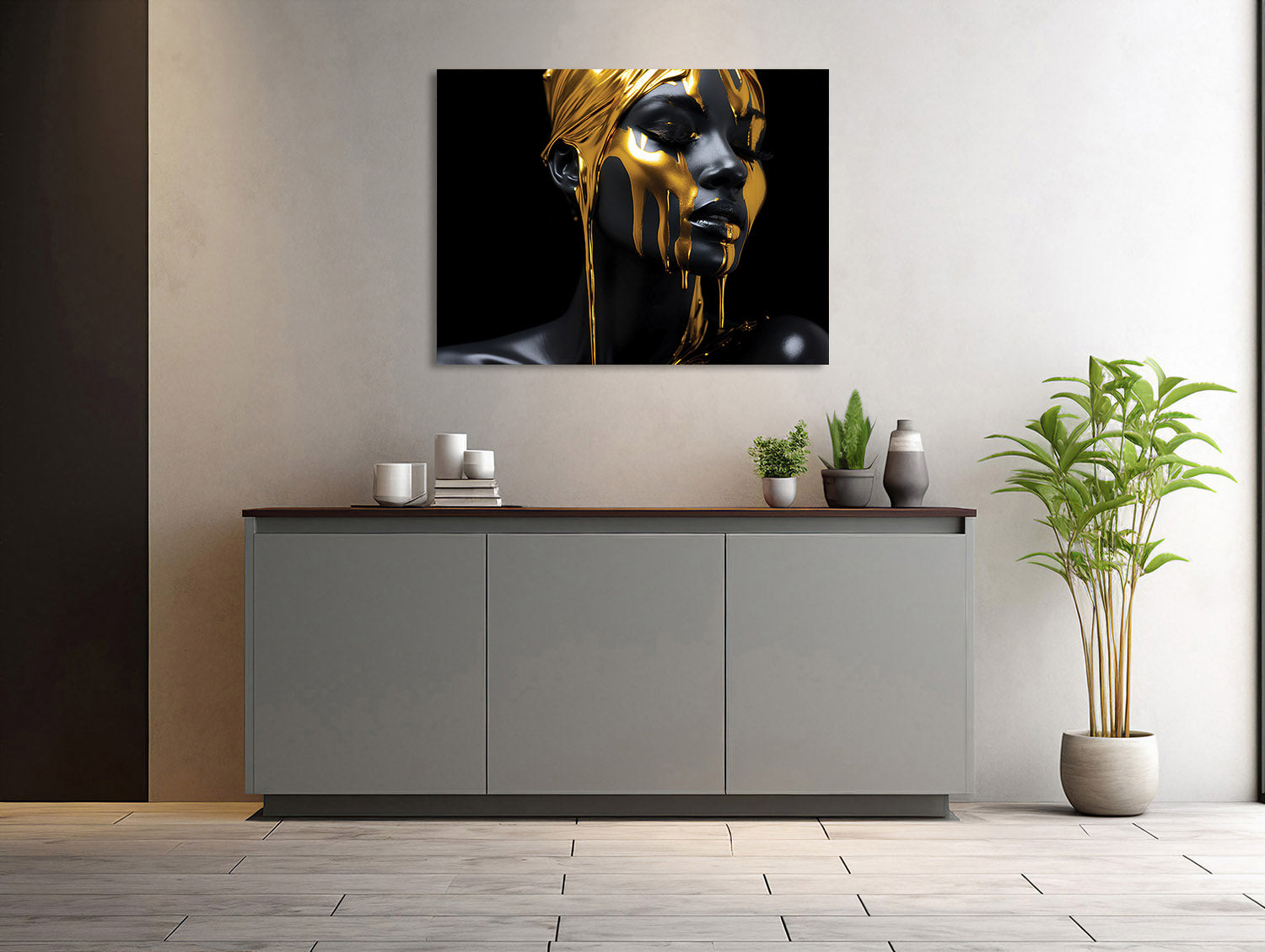Goldenes Portrait