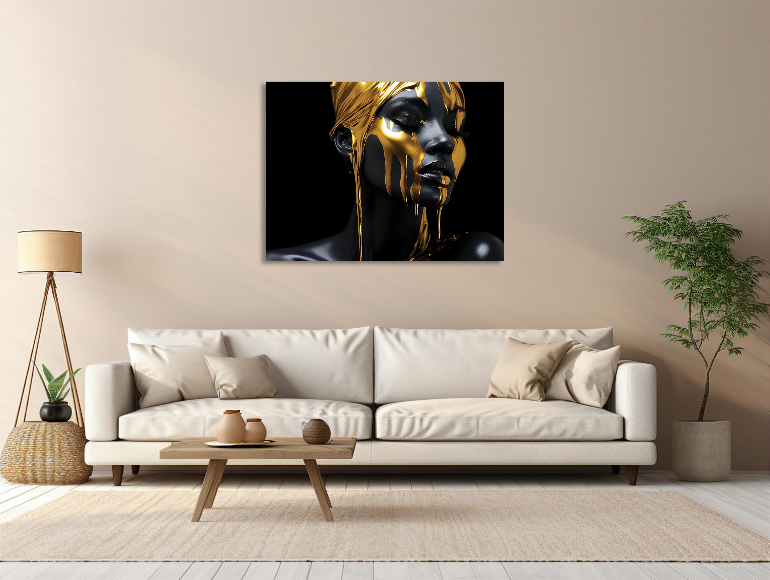 Goldenes Portrait