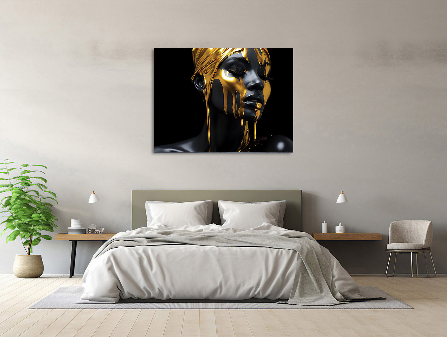 Goldenes Portrait