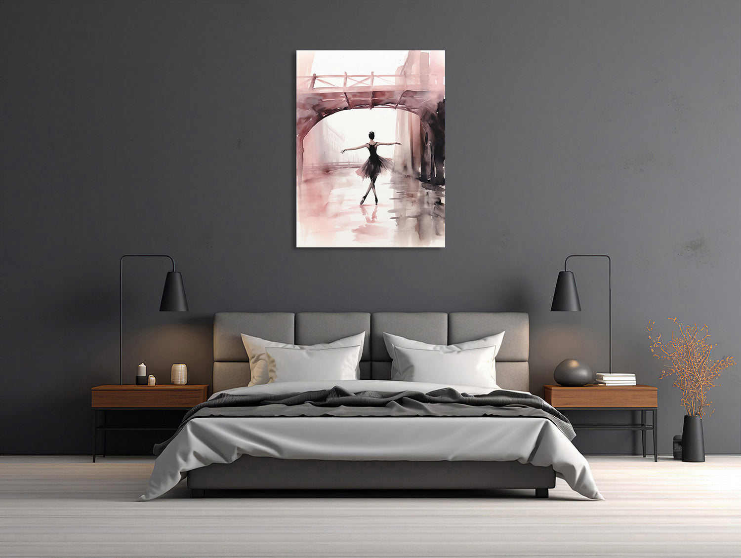 Ballerina in der Stadtreflektion