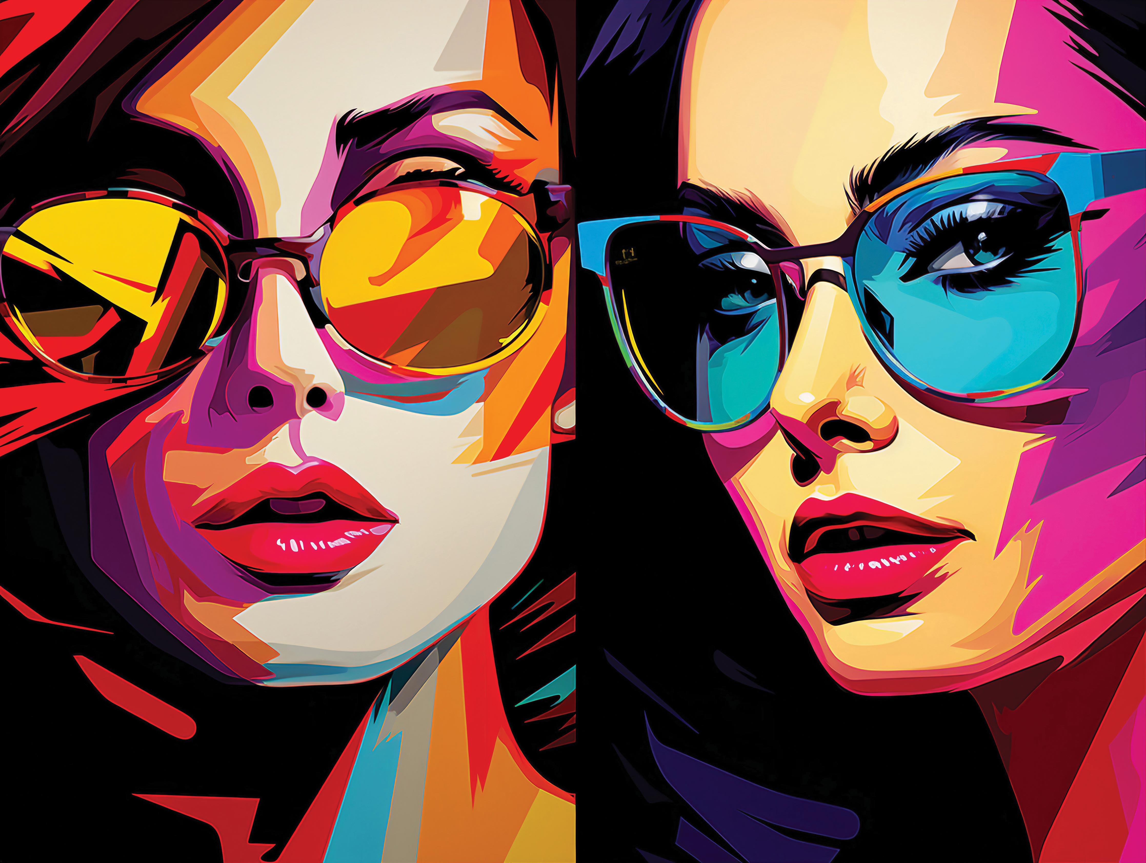 Pop-Art-Begegnung