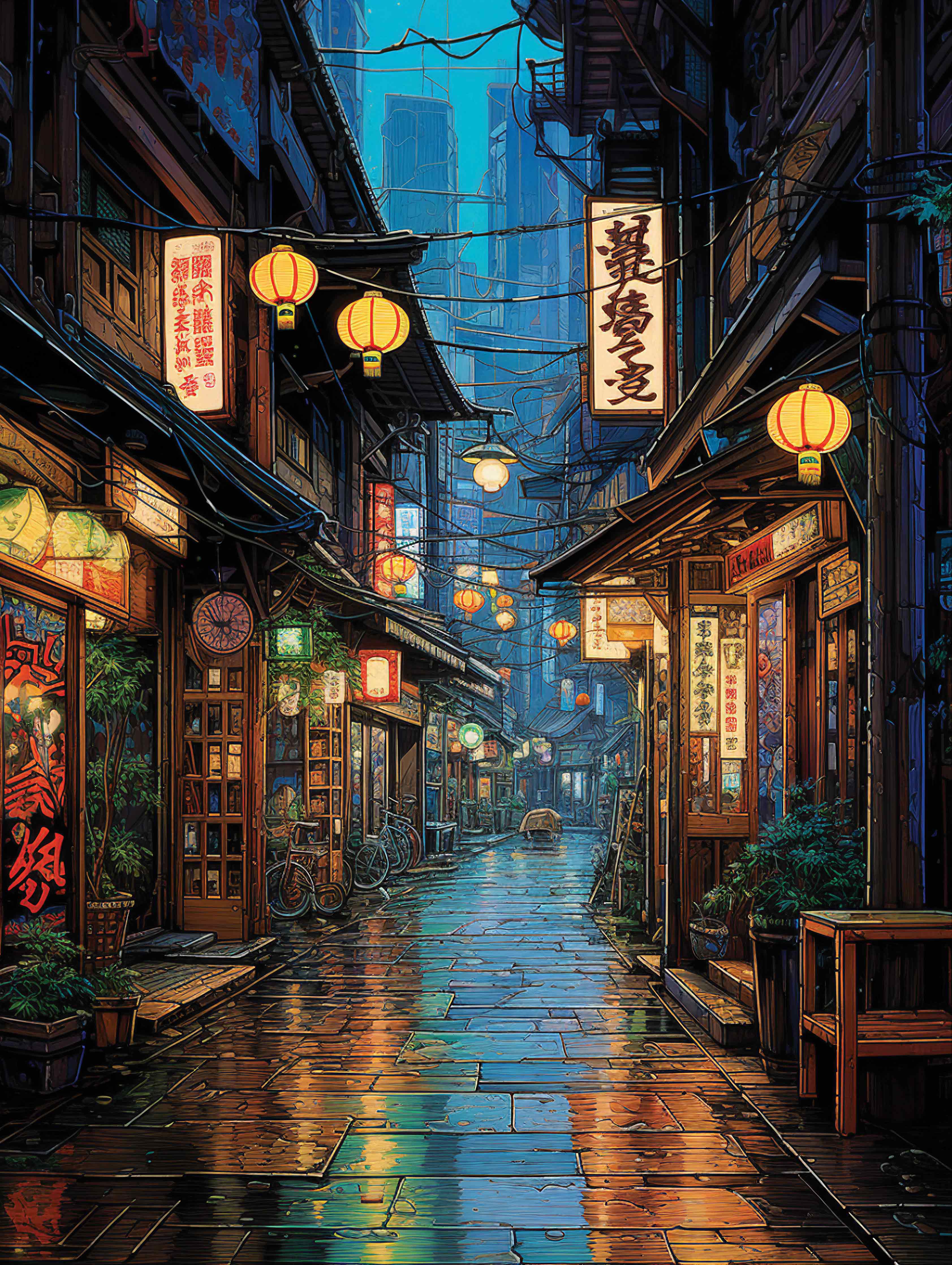 Asiatischer Gassenmarkt