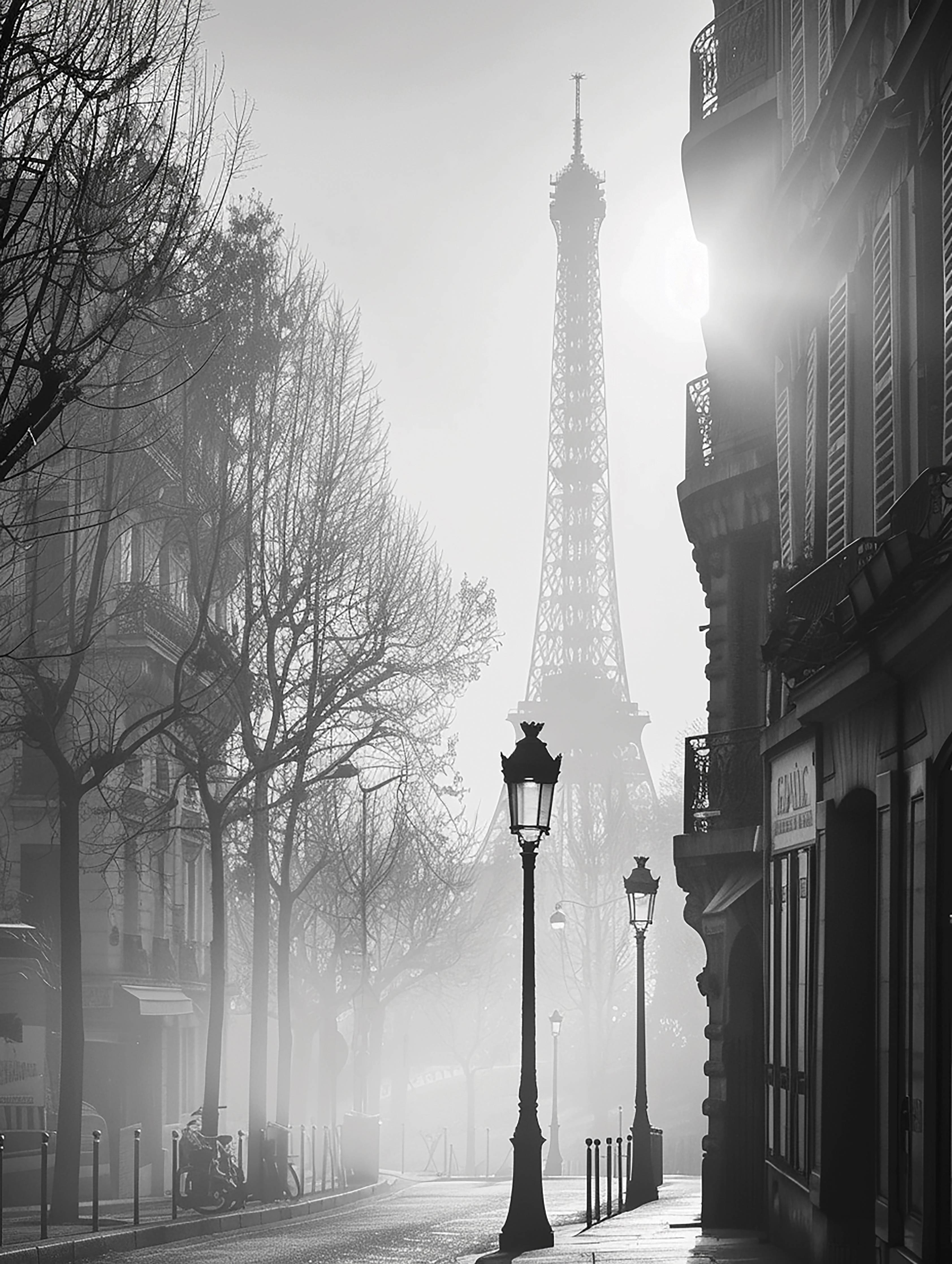 Paris im Morgennebel
