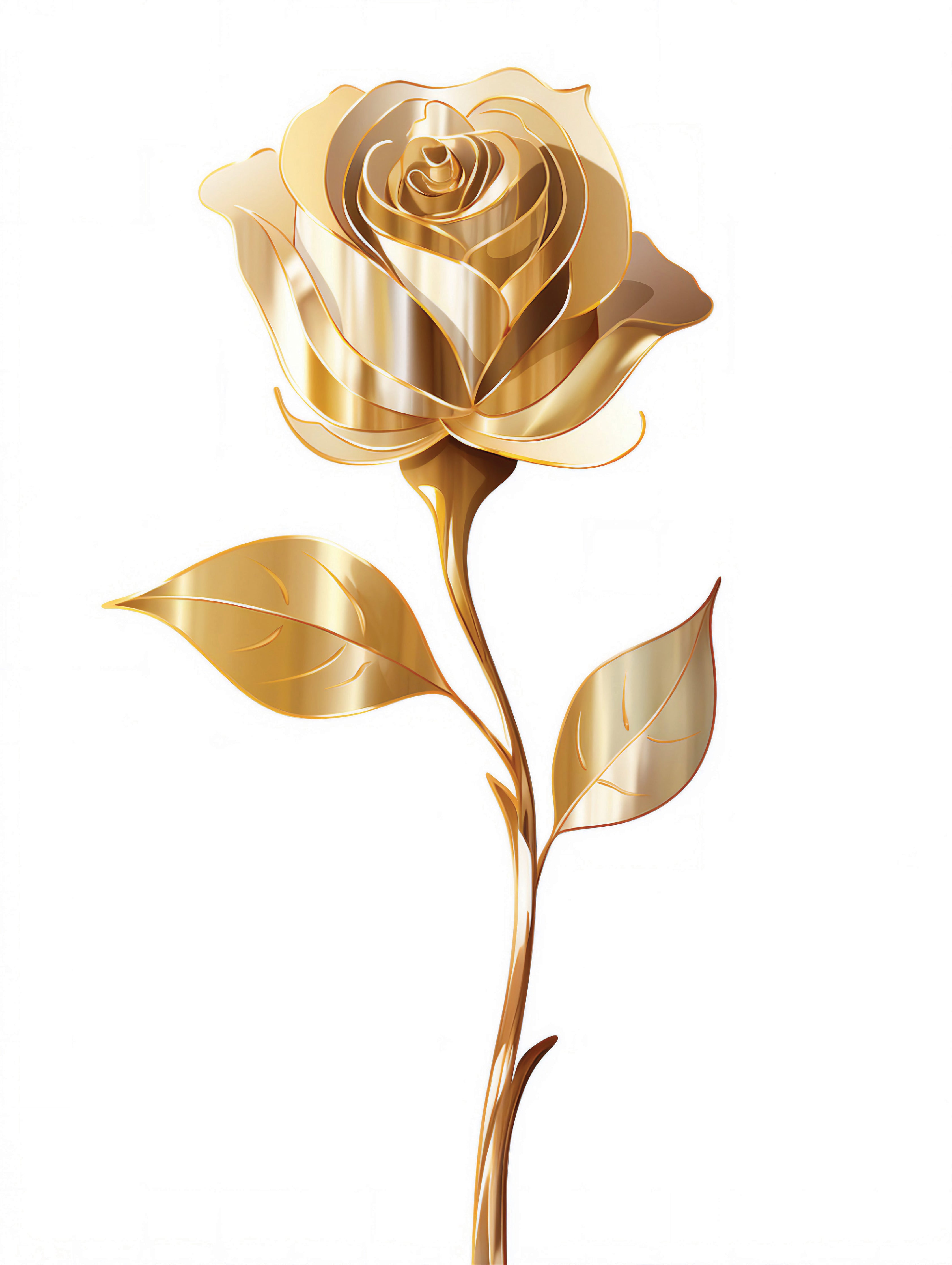 Goldene Ewigkeitsrose