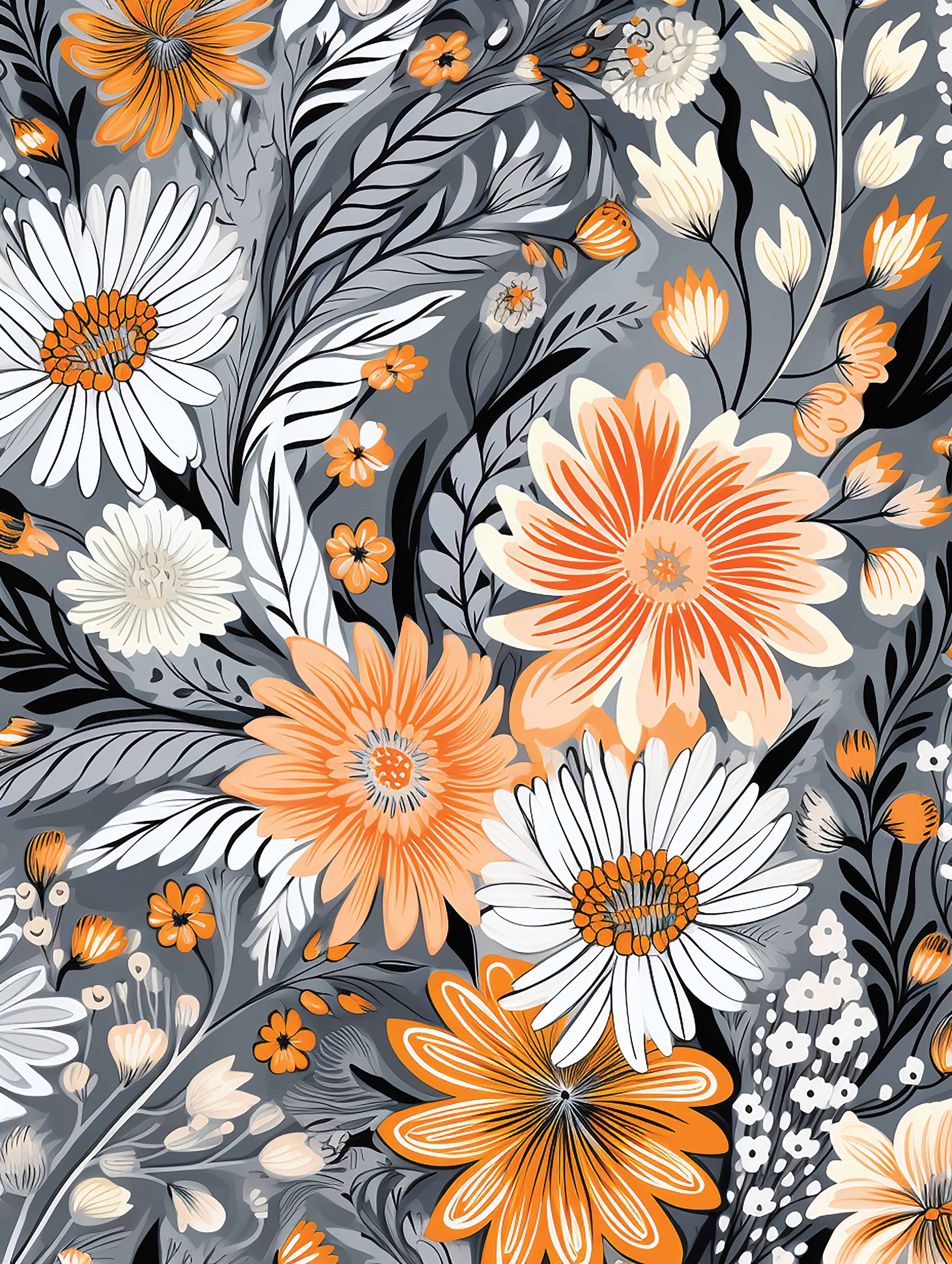 Blüten im Kontrast