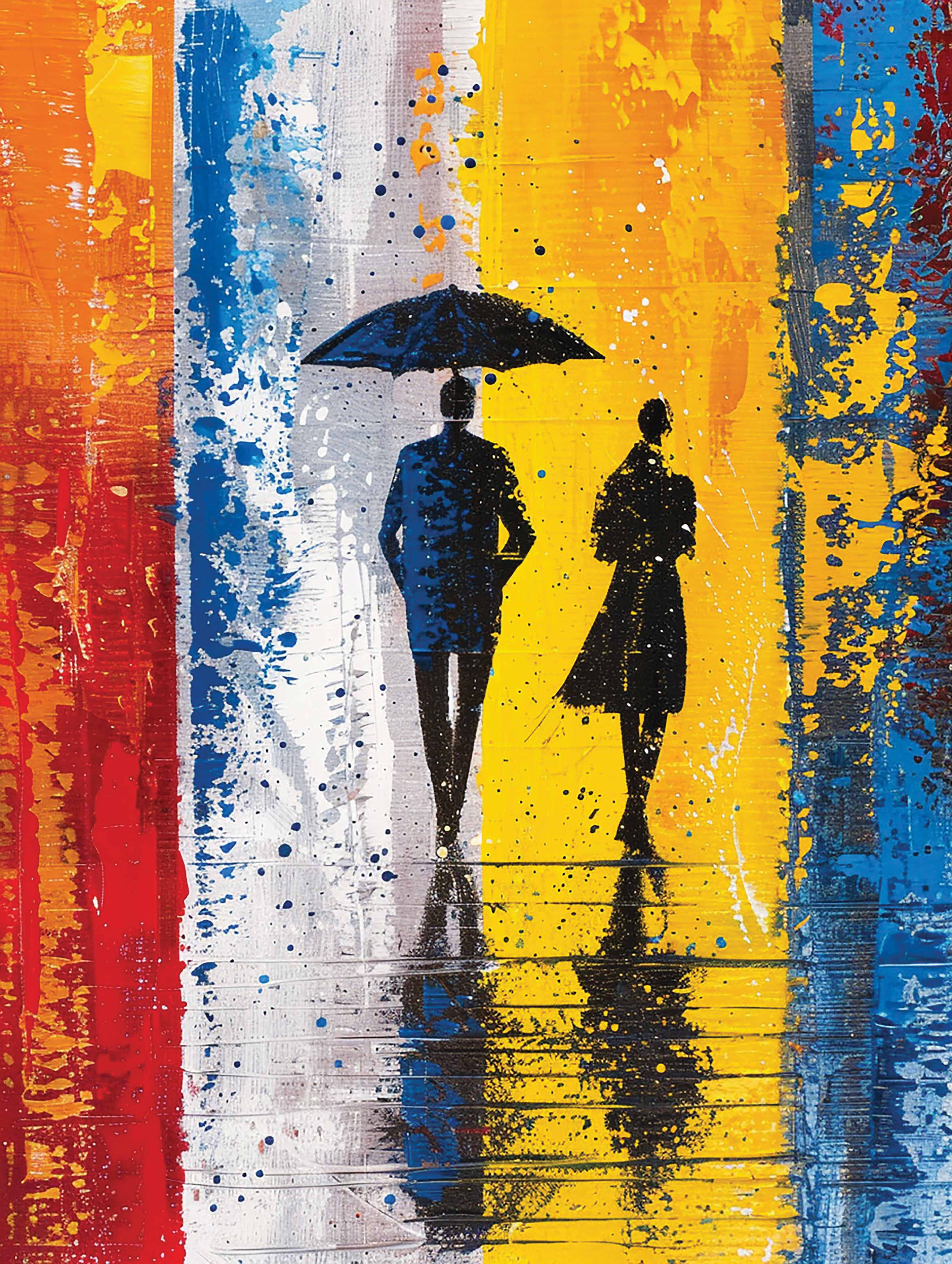 Gemeinsam im Regen