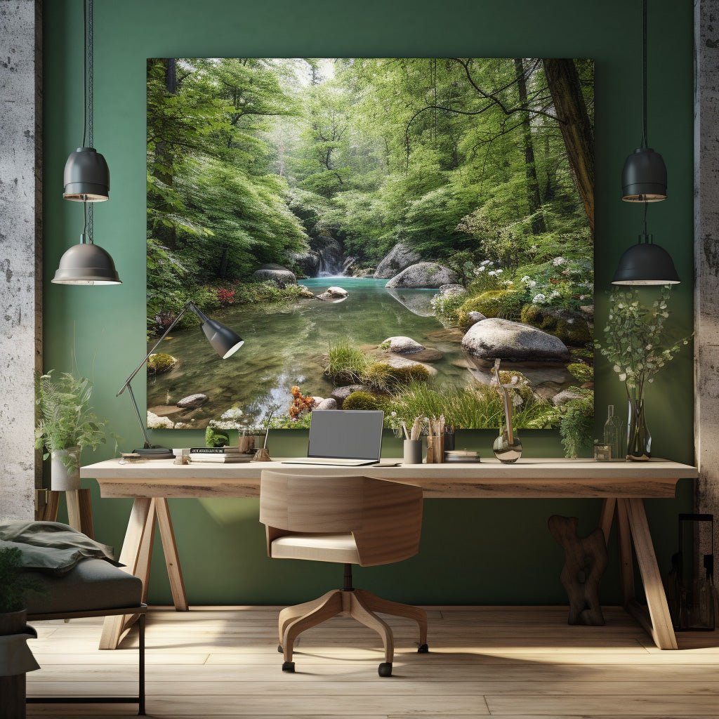 Naturverbundenheit im Innenraum: Natürliche Motive als Wandkunst - byMel