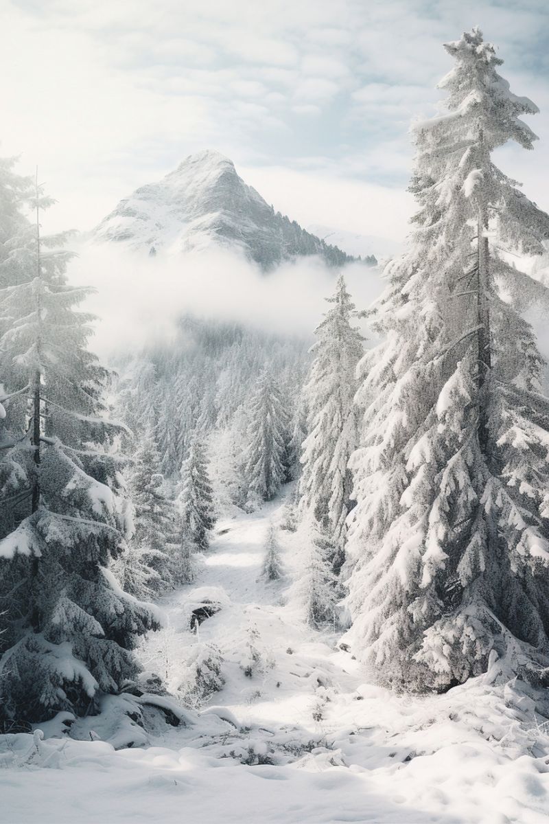 Winterliches Bergidyll