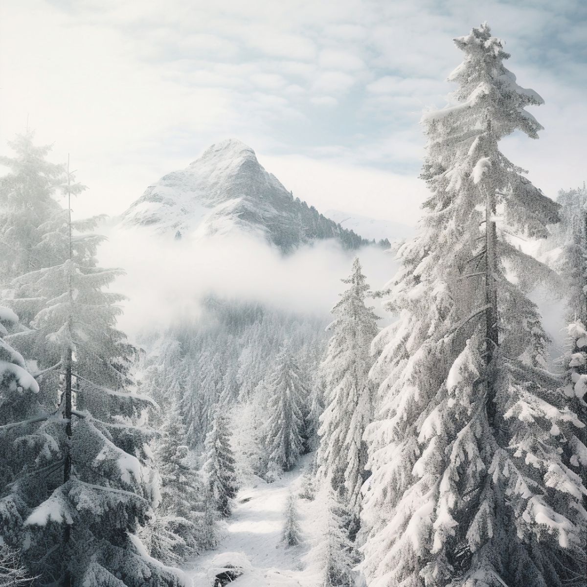 Winterliches Bergidyll