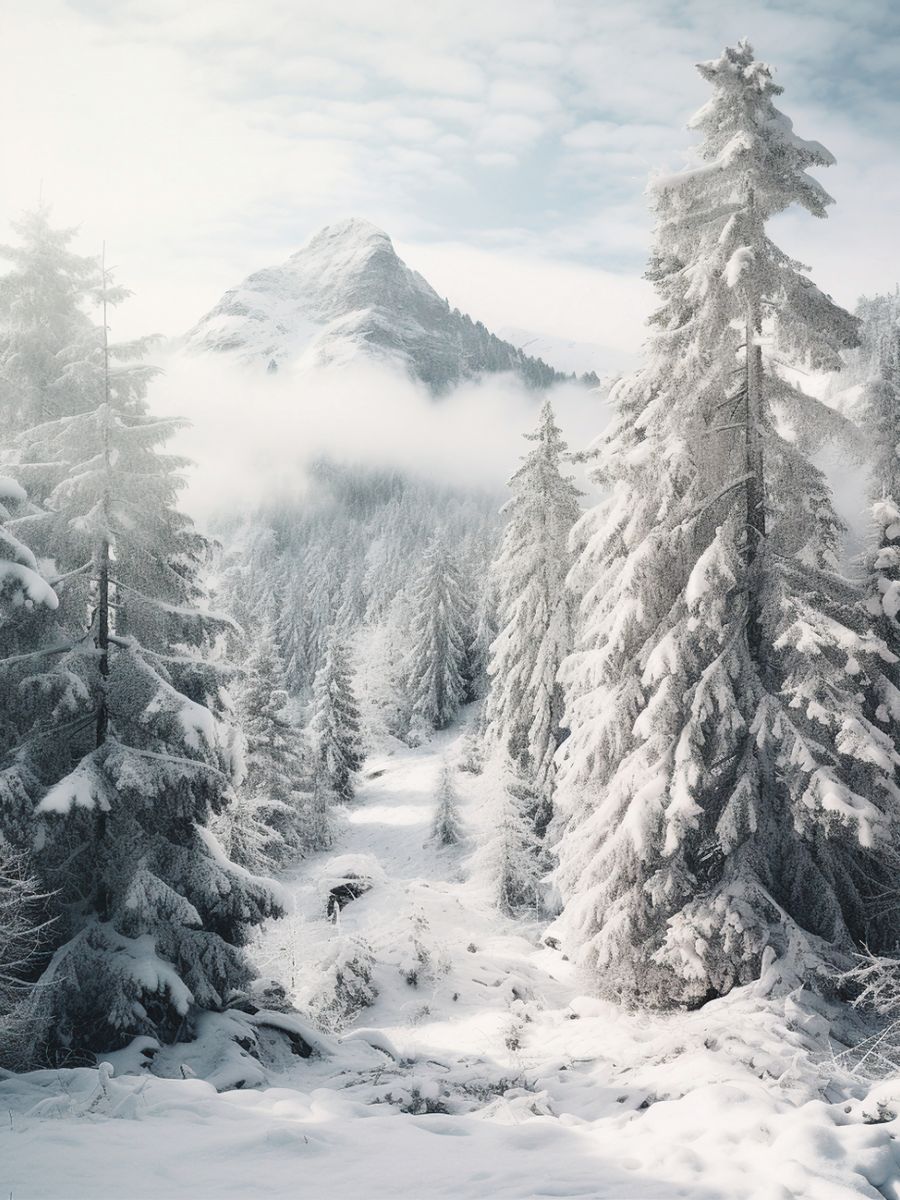 Winterliches Bergidyll