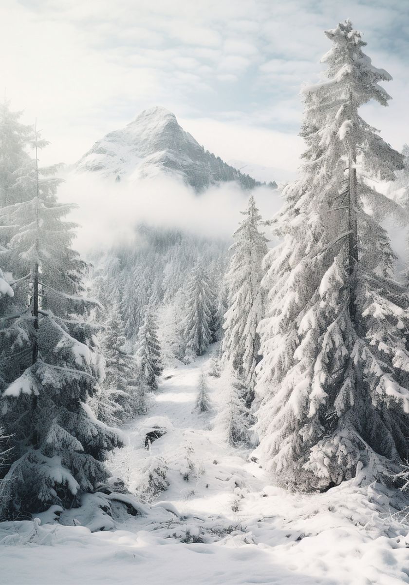 Winterliches Bergidyll