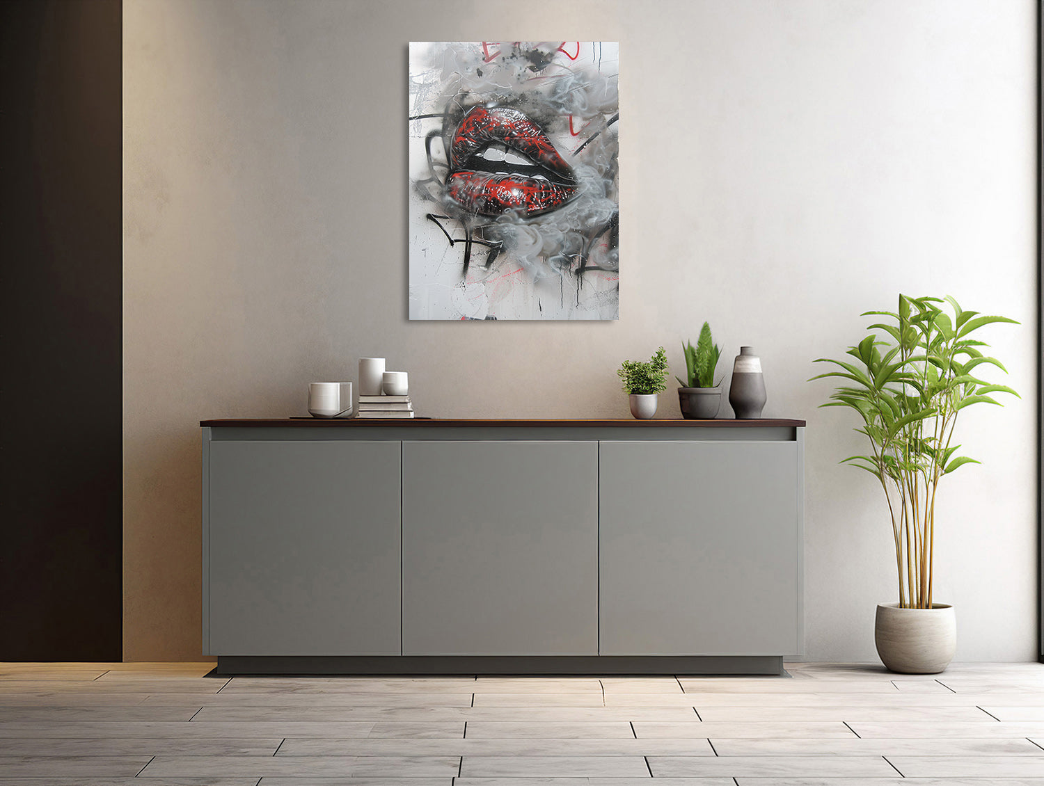 Lippen des Rauchs