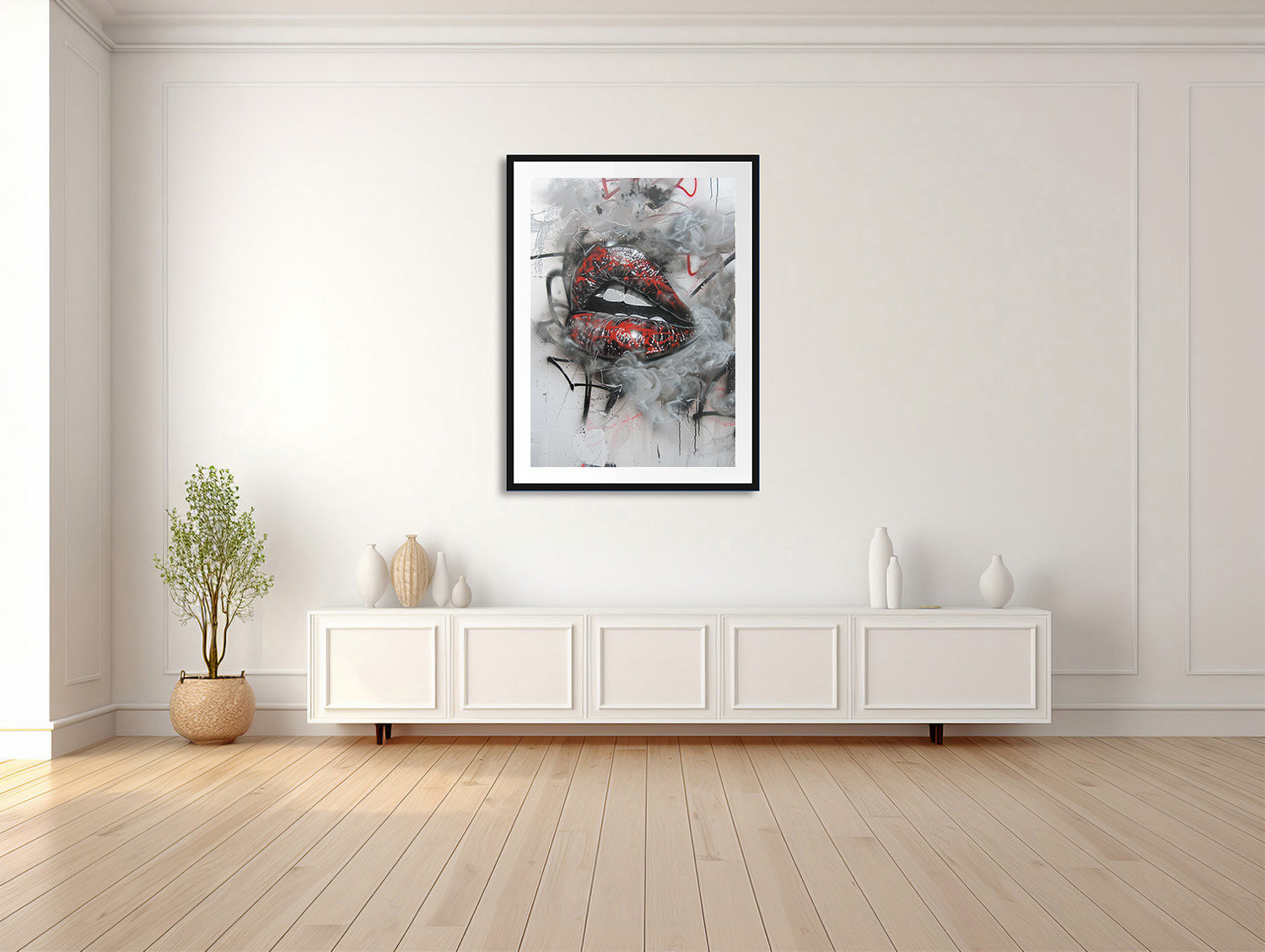 Lippen des Rauchs