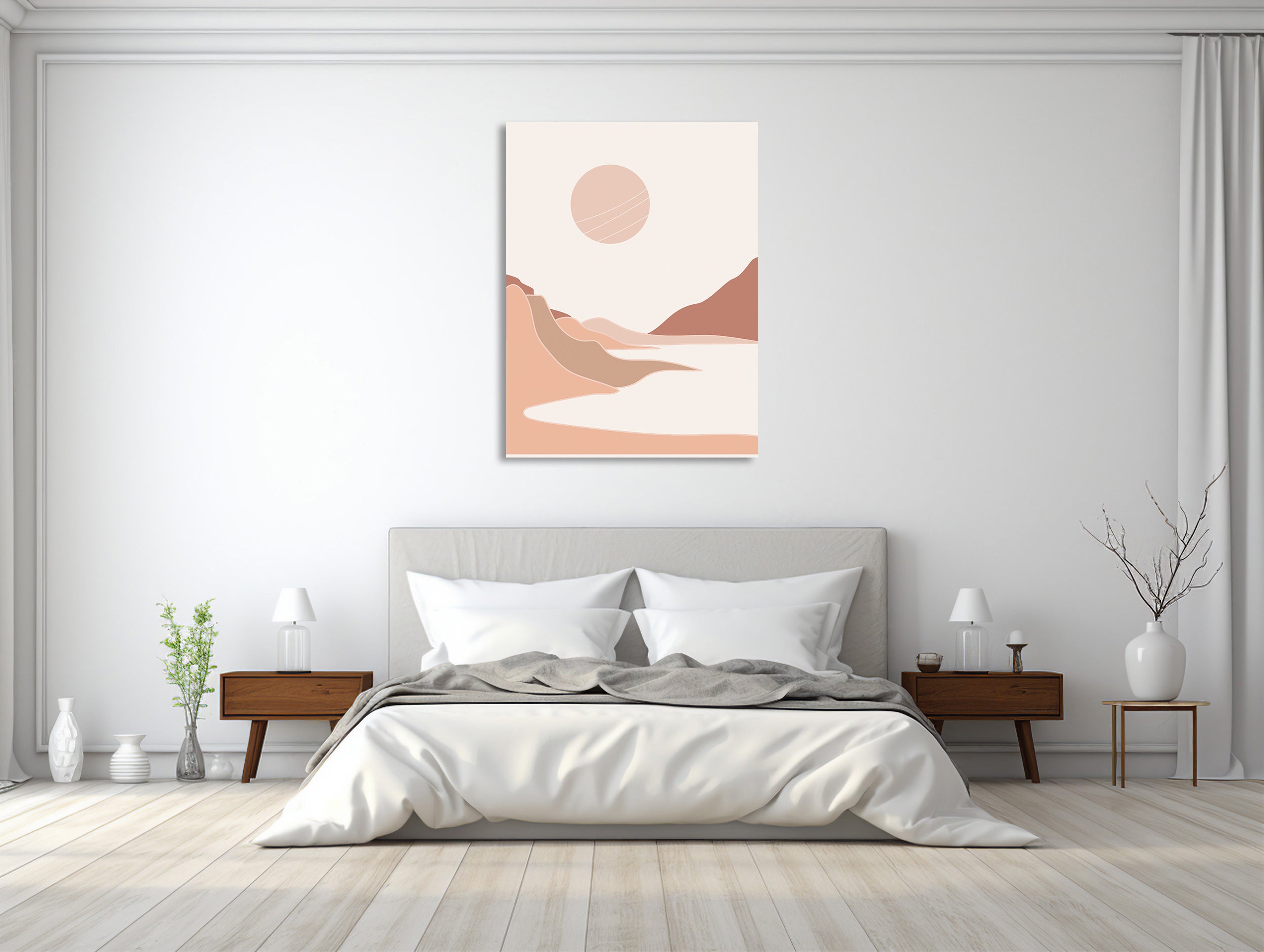 Sonnenuntergang im Pastellhügeln