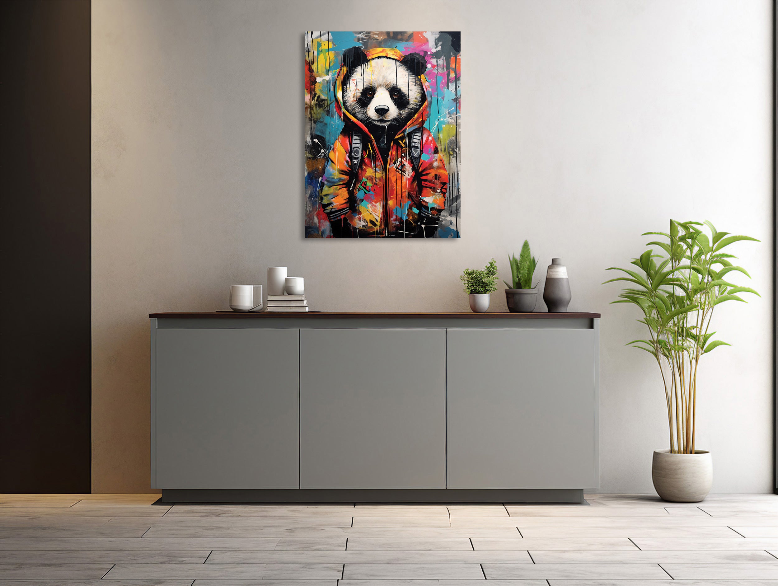 Urbaner Panda-DJ
