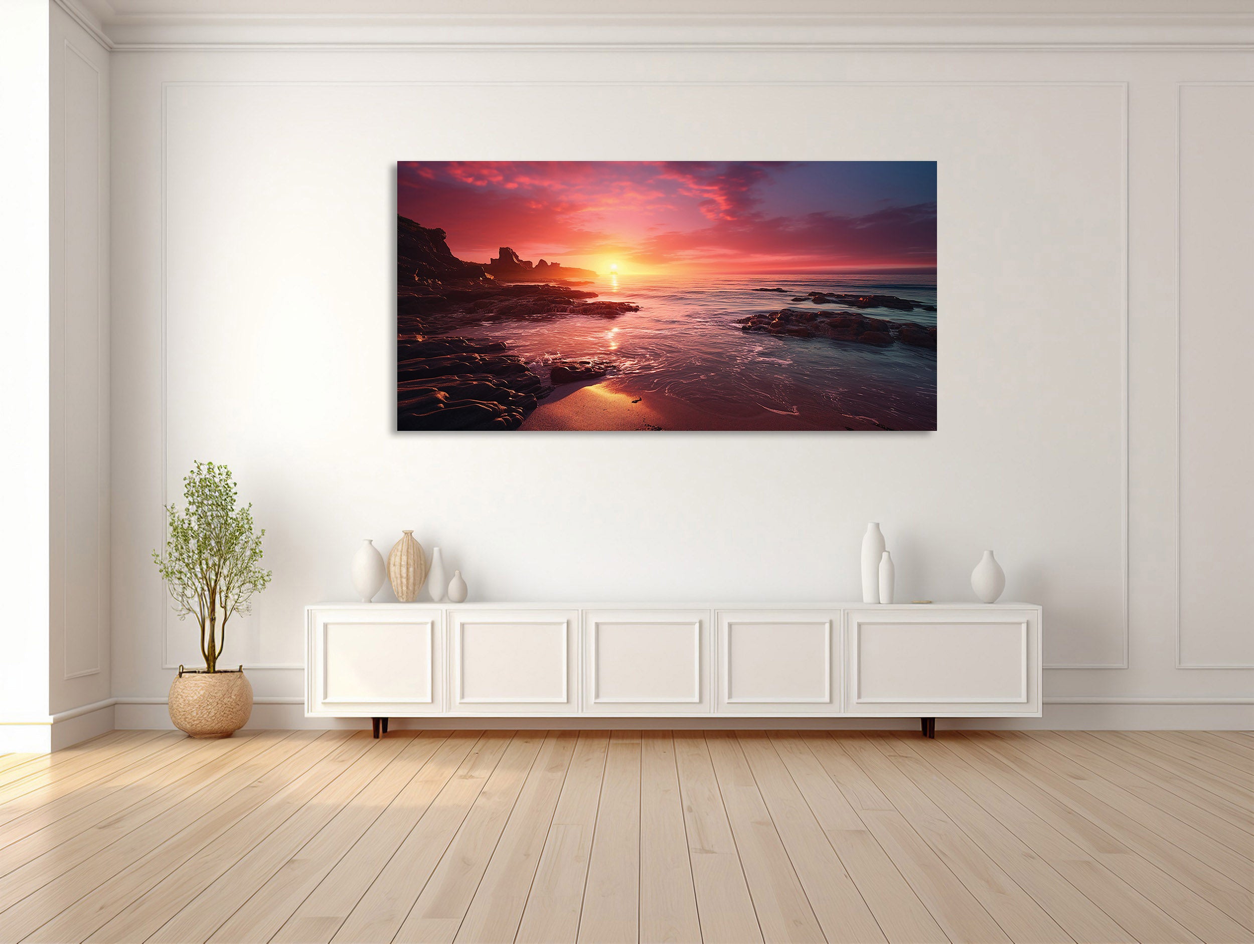 Sanfter Sonnenuntergang