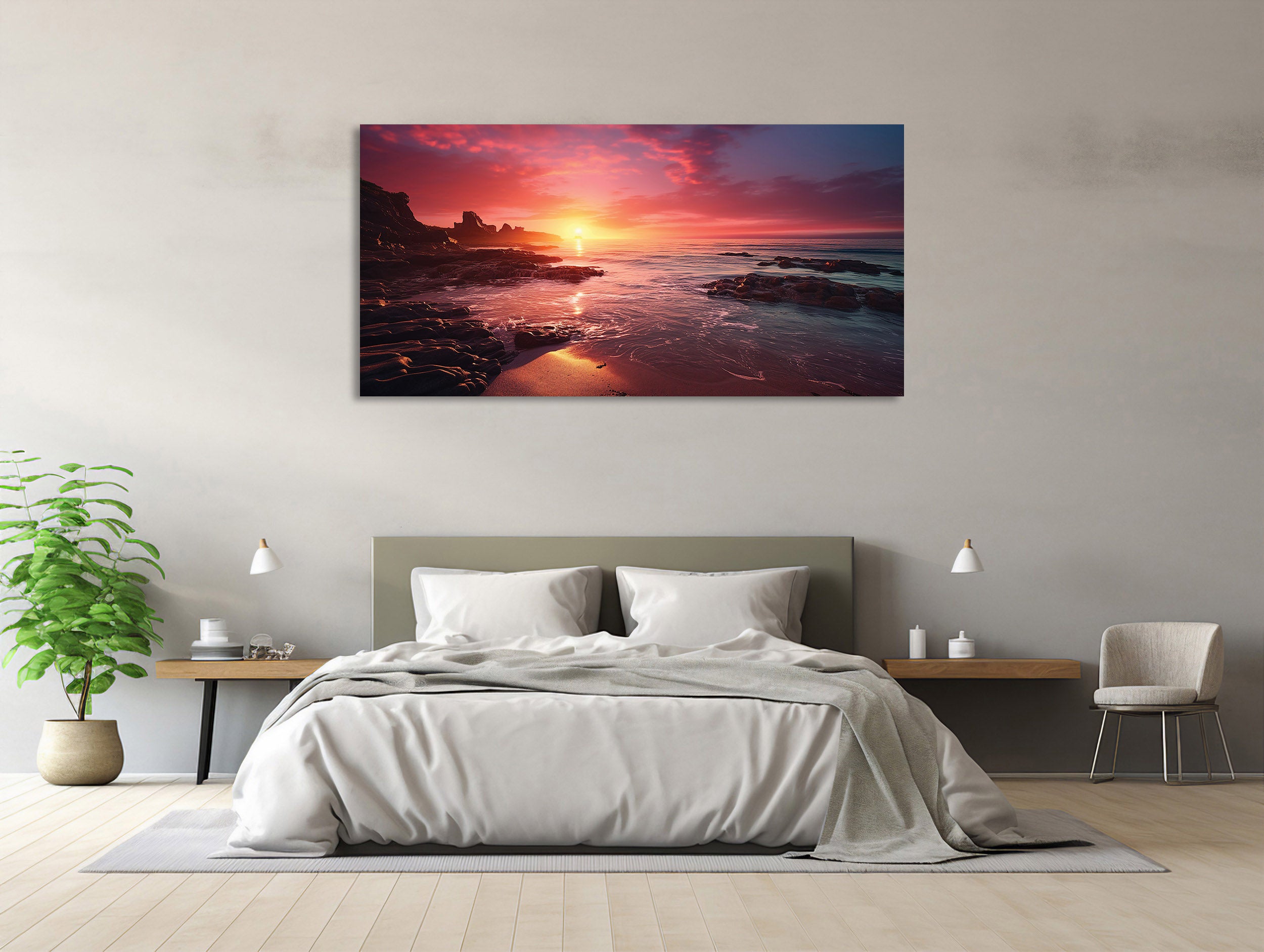 Sanfter Sonnenuntergang