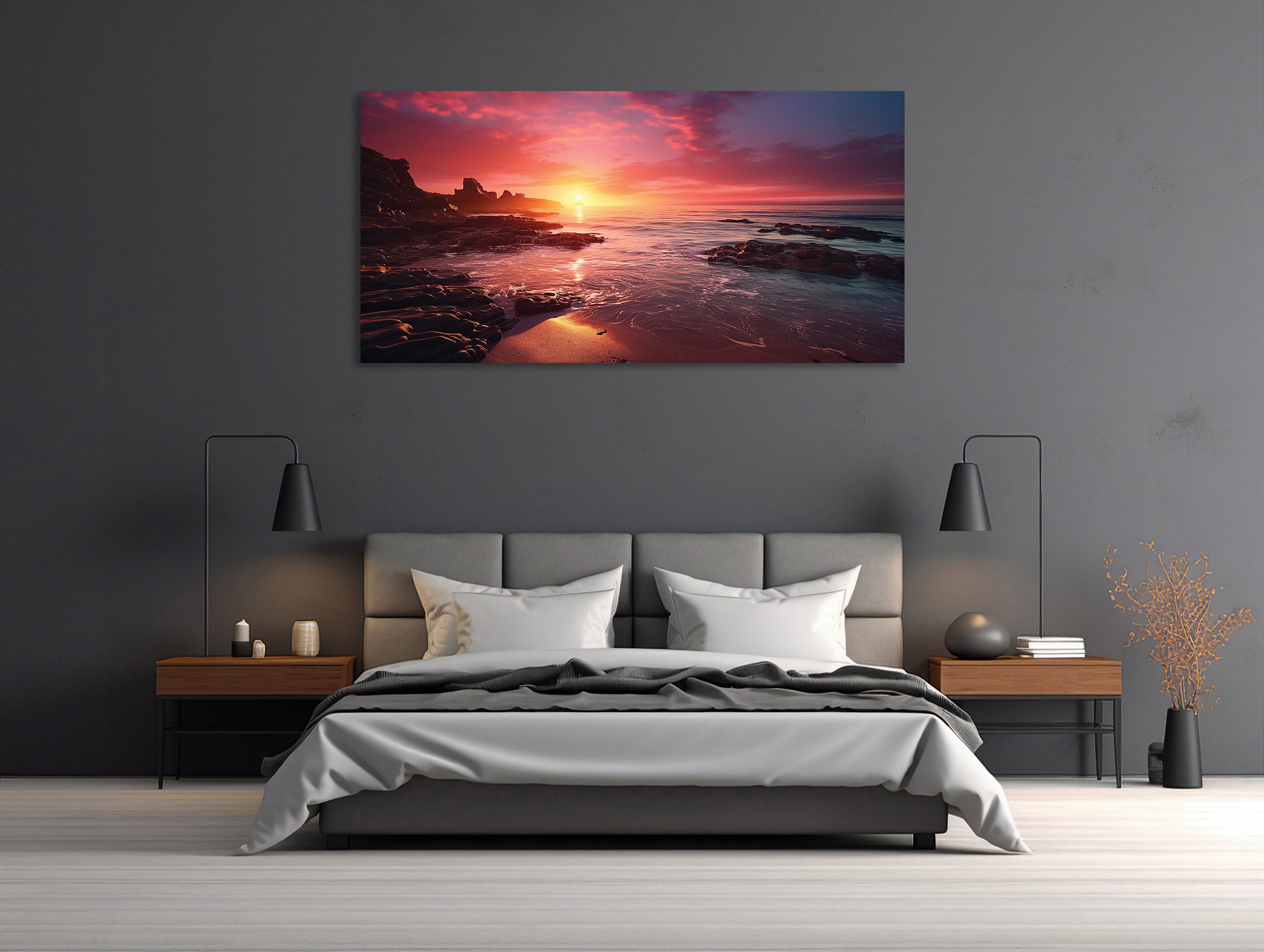 Sanfter Sonnenuntergang