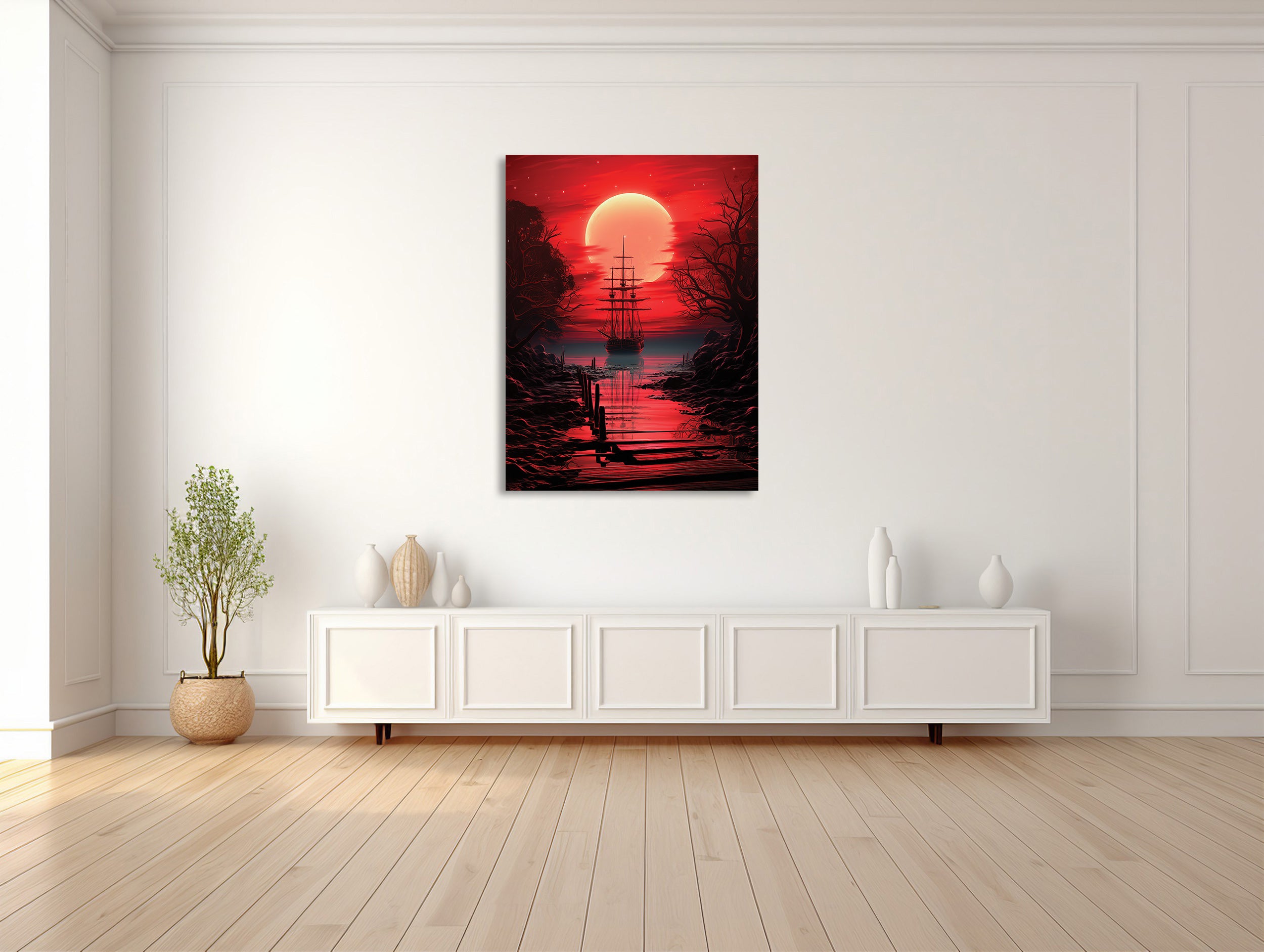 Crimson Seascape Odyssey