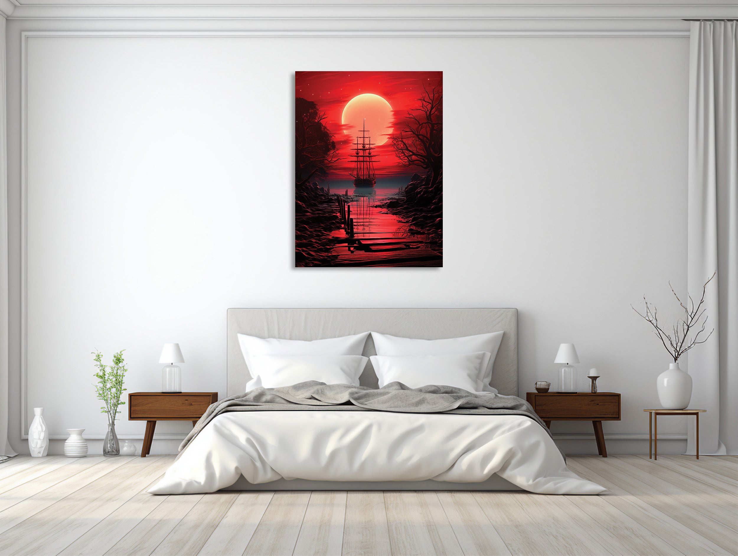 Crimson Seascape Odyssey