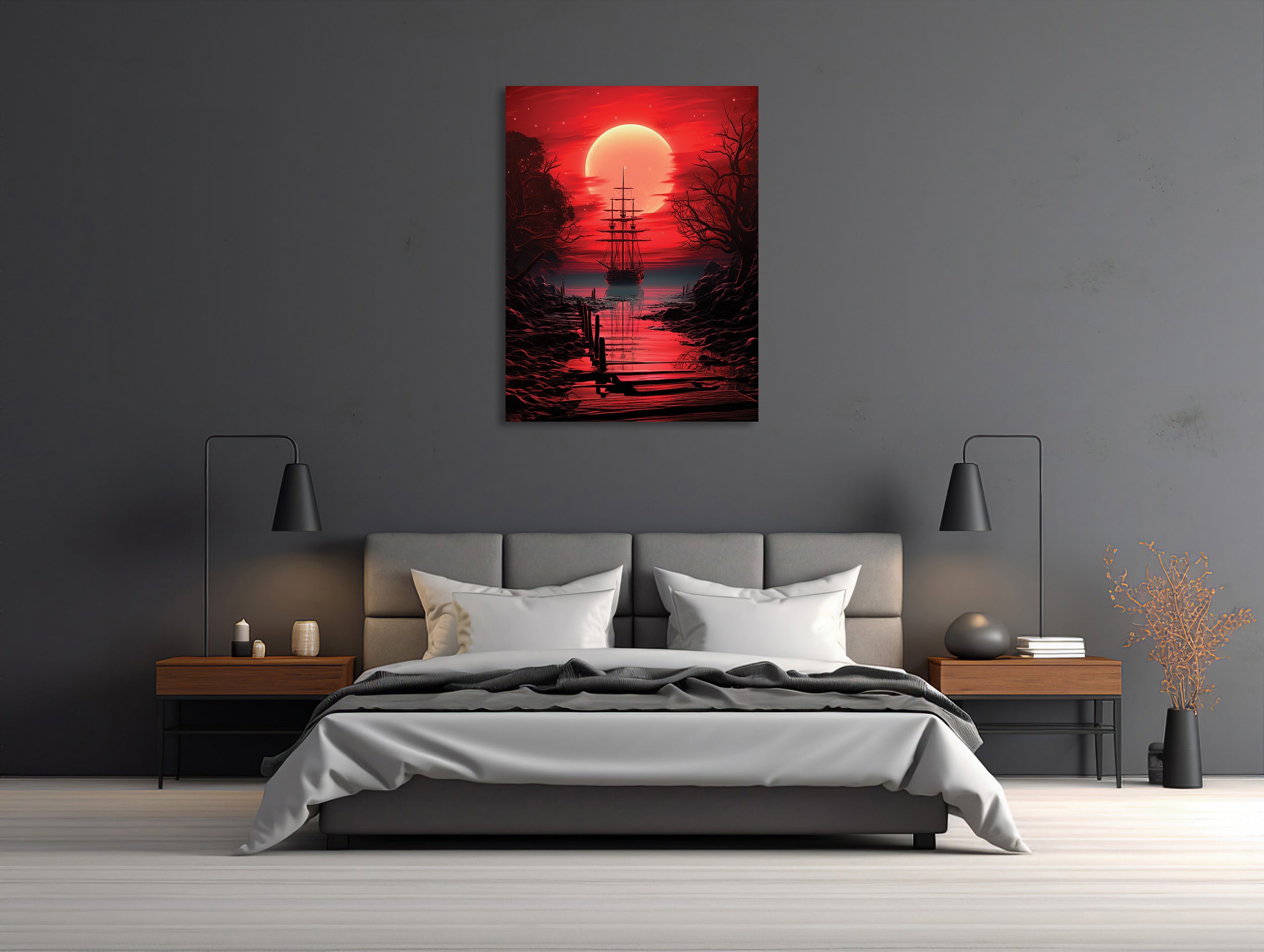 Crimson Seascape Odyssey
