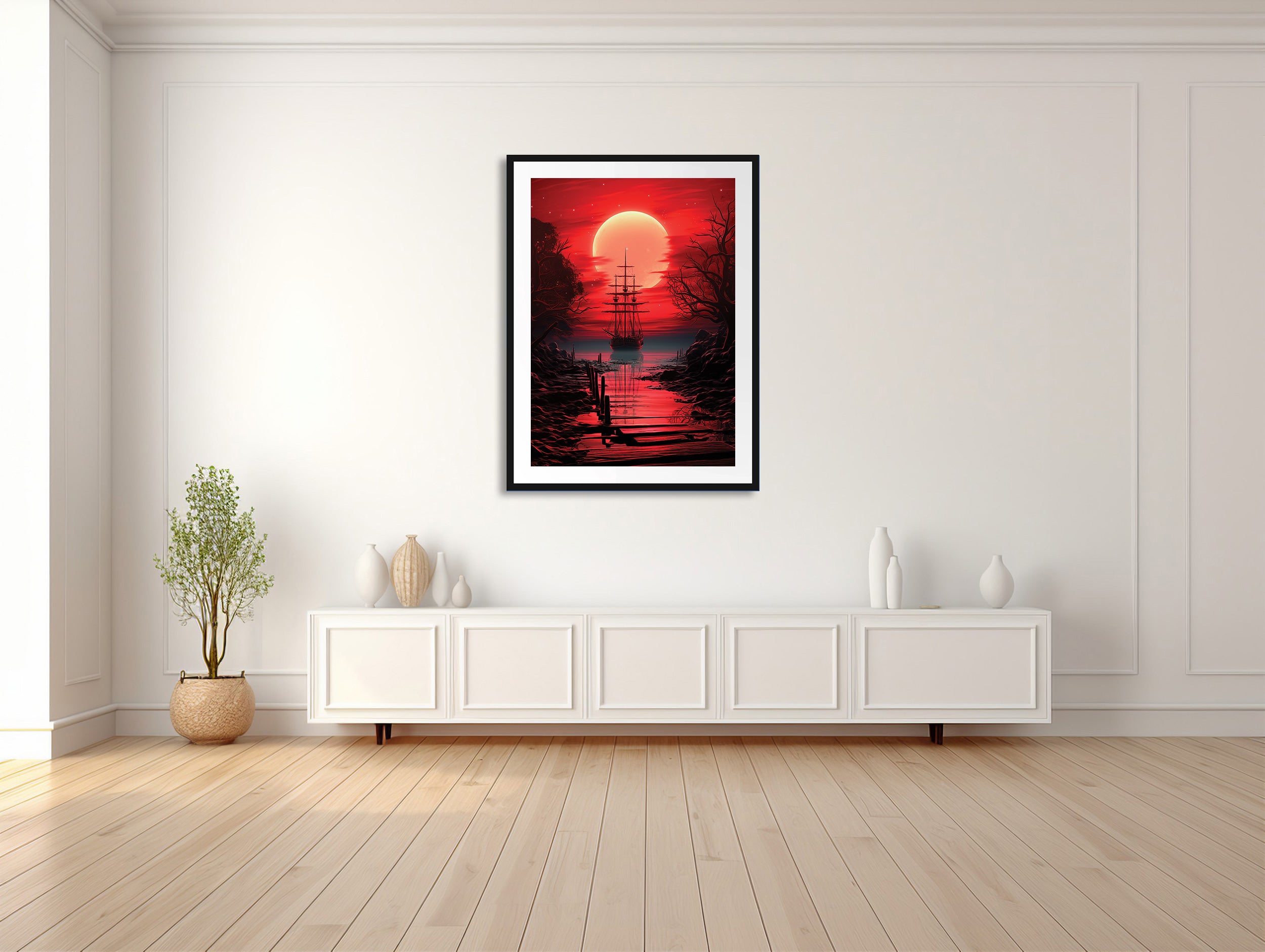 Crimson Seascape Odyssey