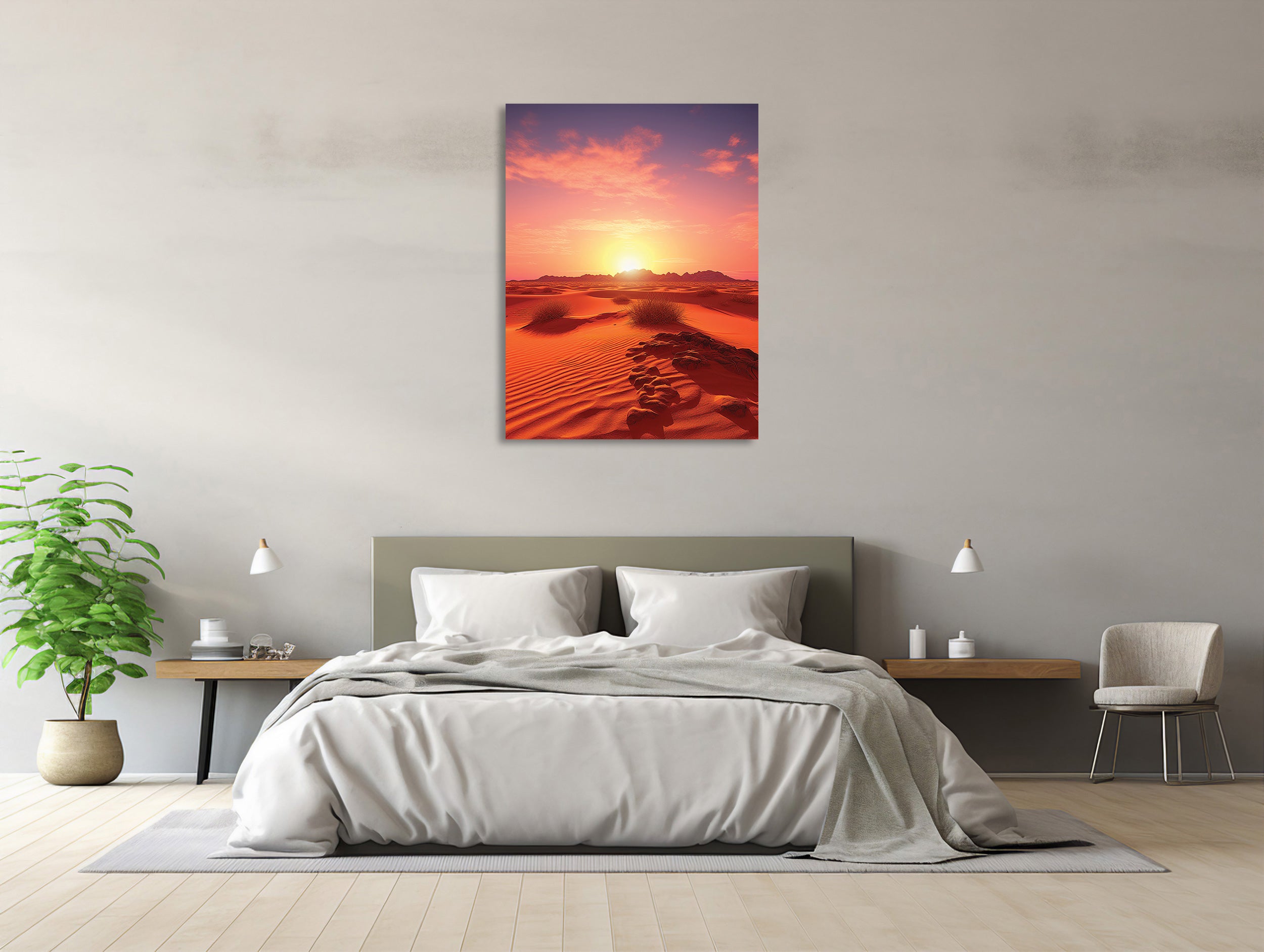 Wüstenzauber bei Sonnenuntergang