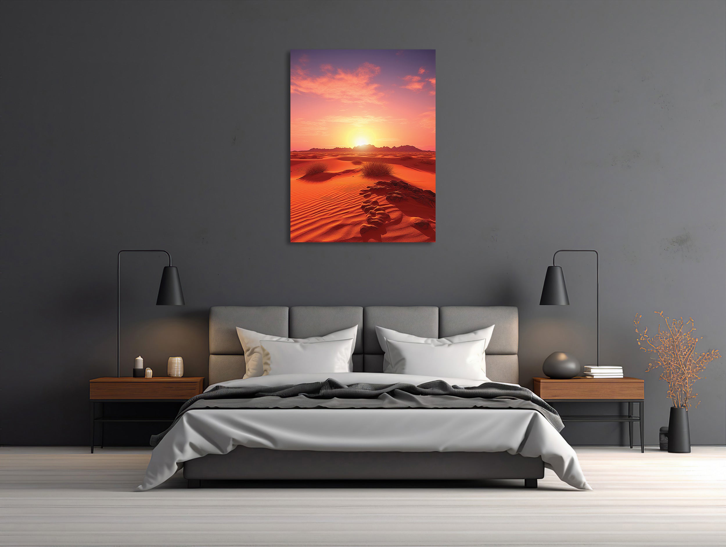 Wüstenzauber bei Sonnenuntergang