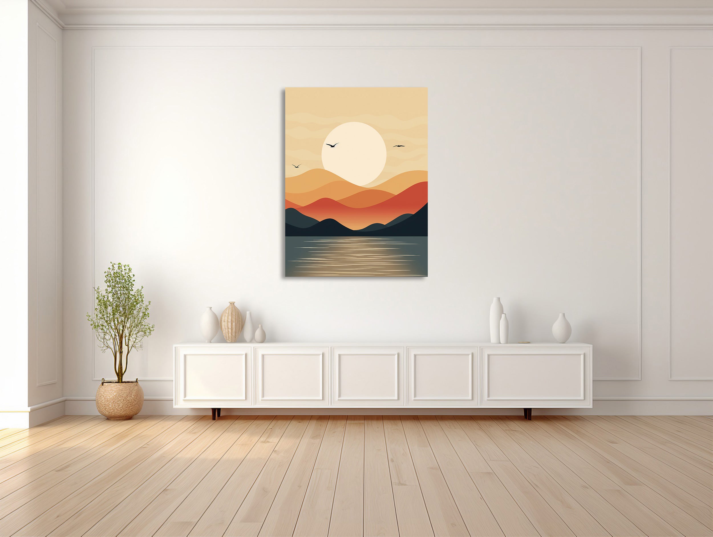 Sonnenuntergangs-Serentität