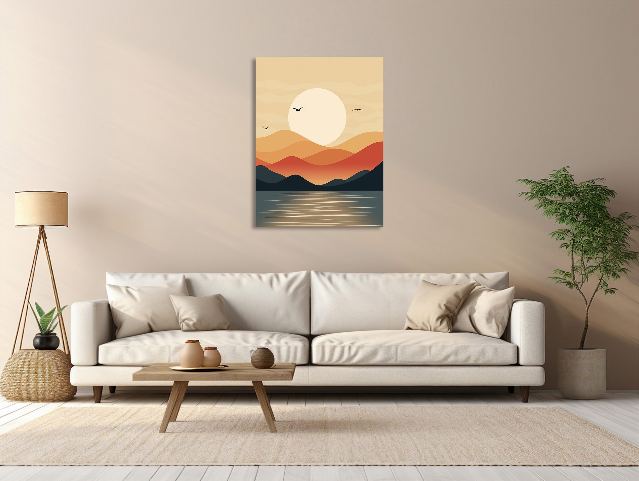 Sonnenuntergangs-Serentität