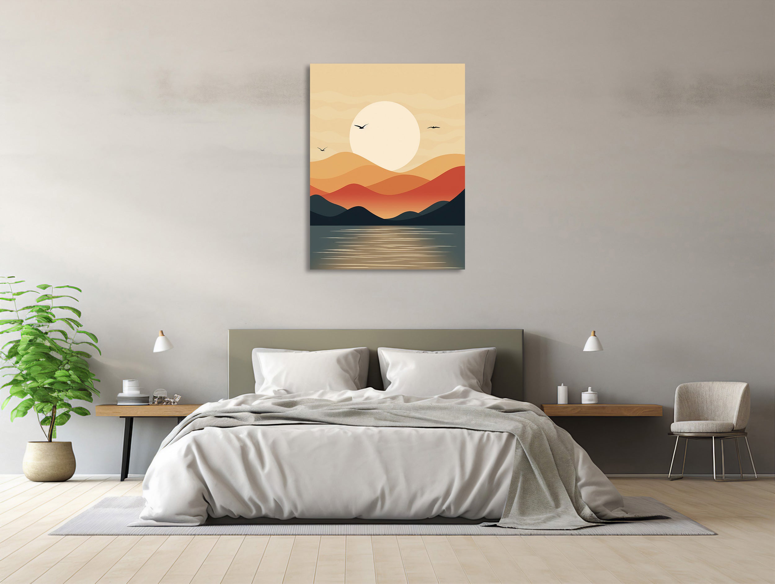 Sonnenuntergangs-Serentität