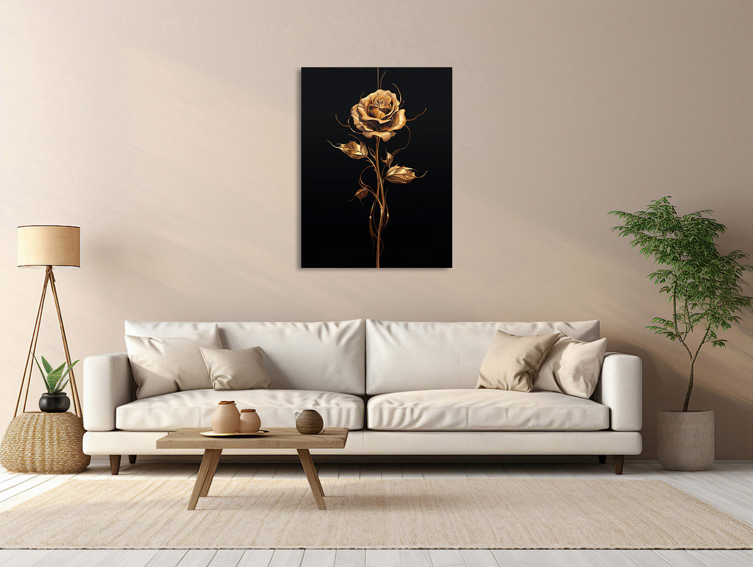 Goldene Roseneleganz