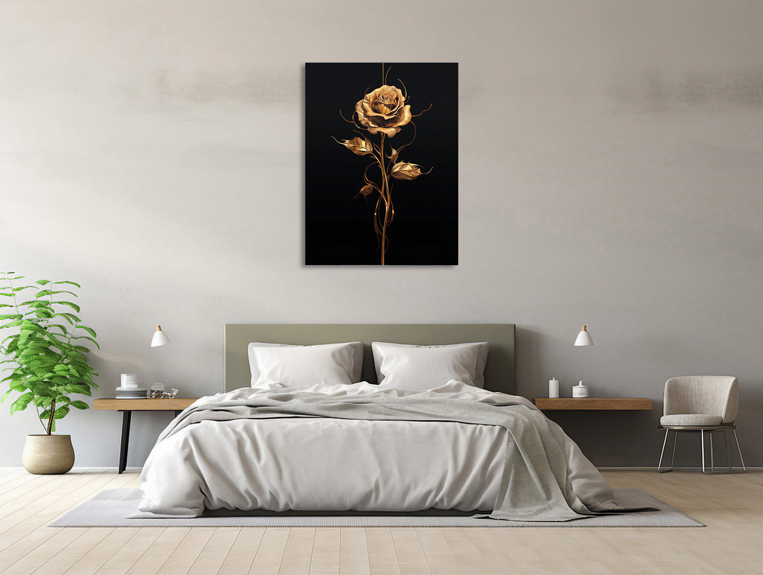 Goldene Roseneleganz