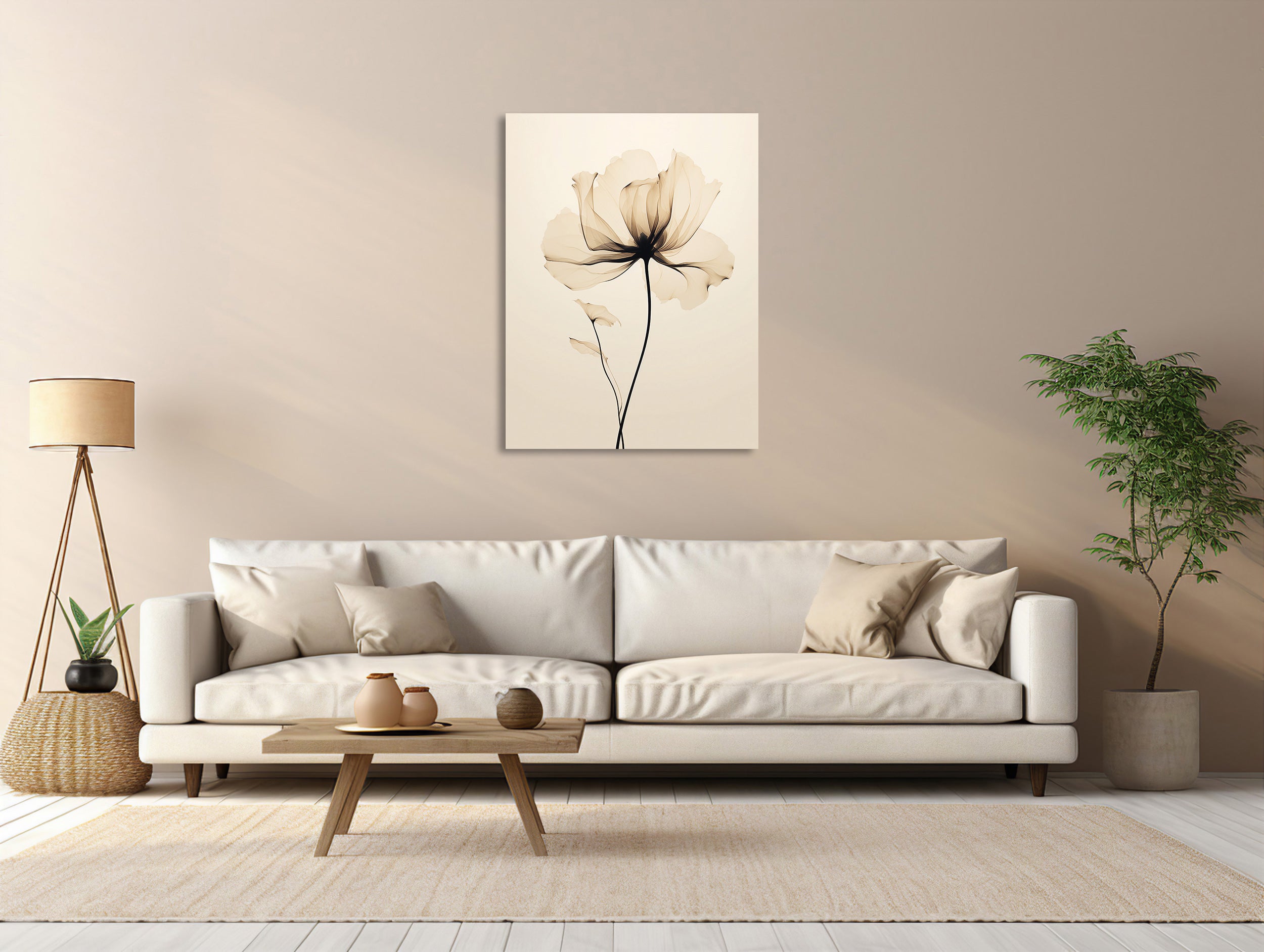 Sepia Floral