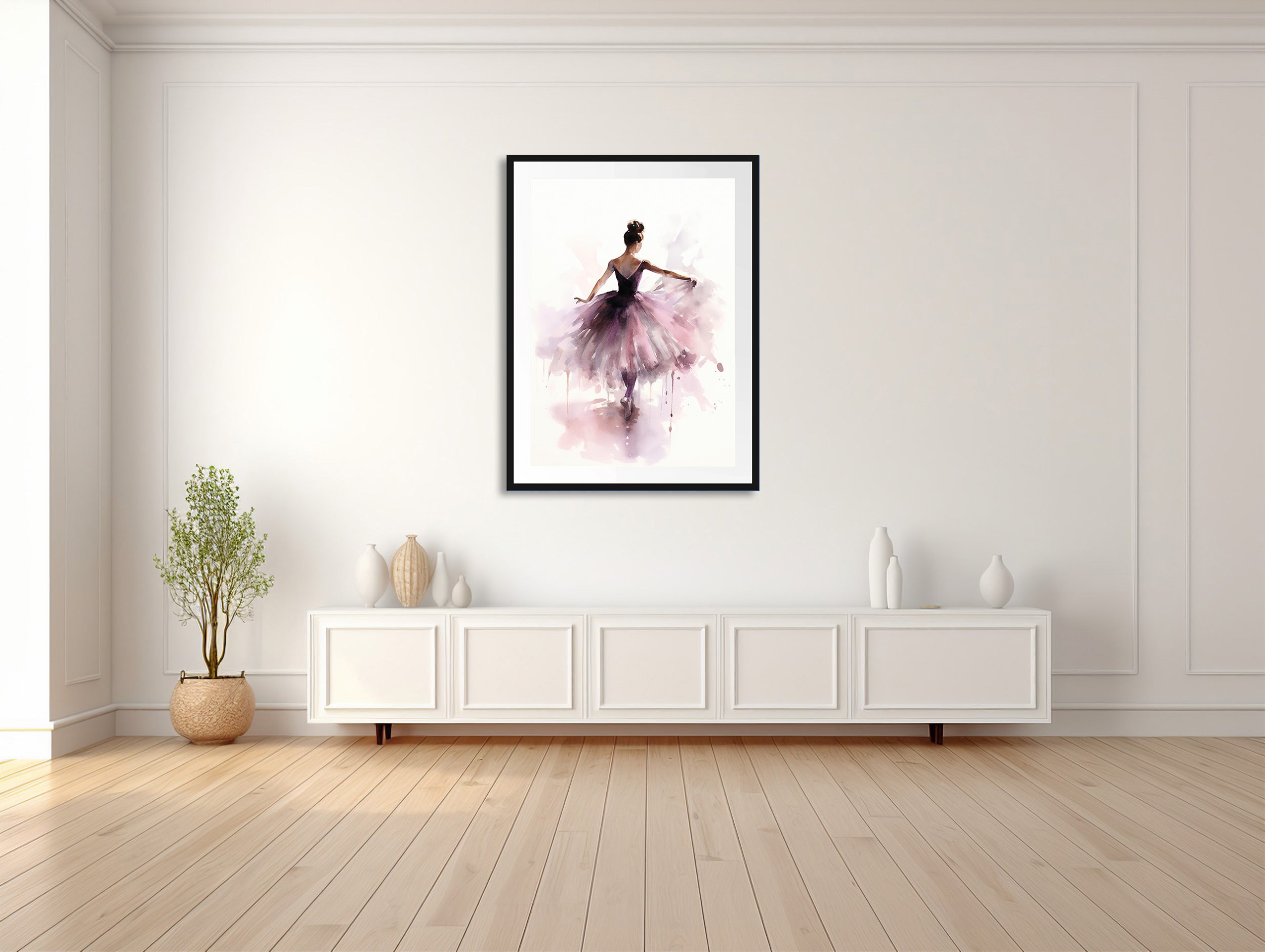 Elegante Ballerina-Silhouette