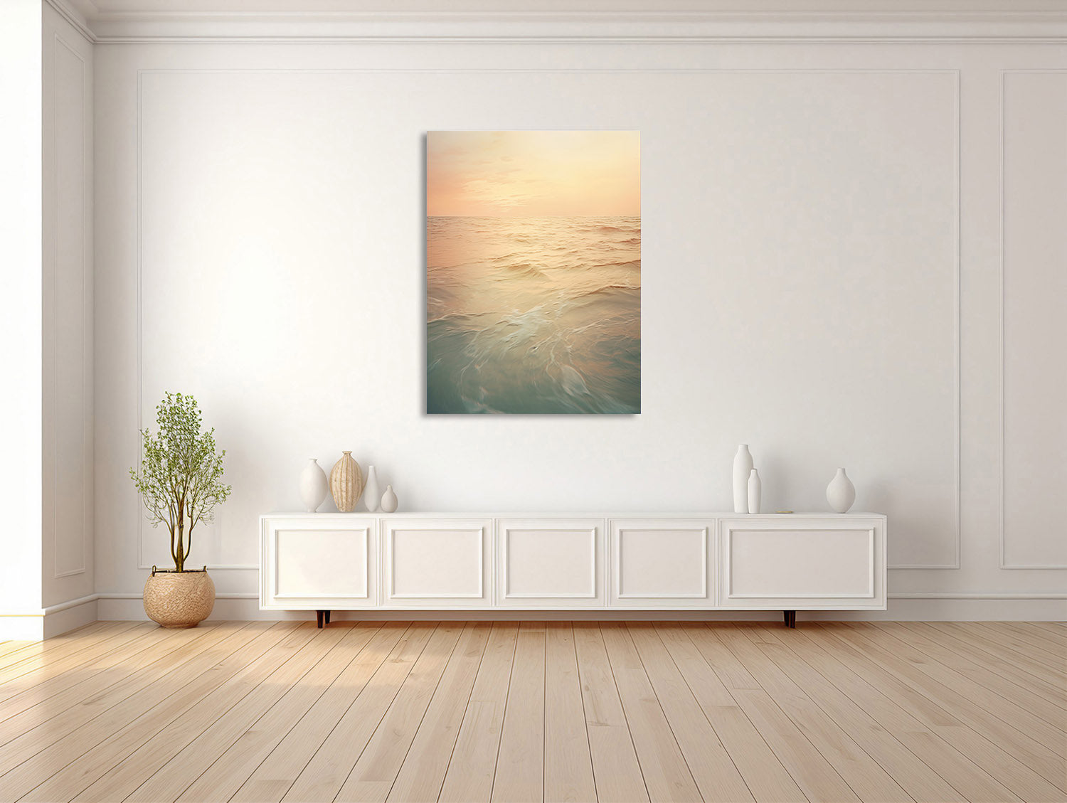 Sanfte Dämmerung am Meer